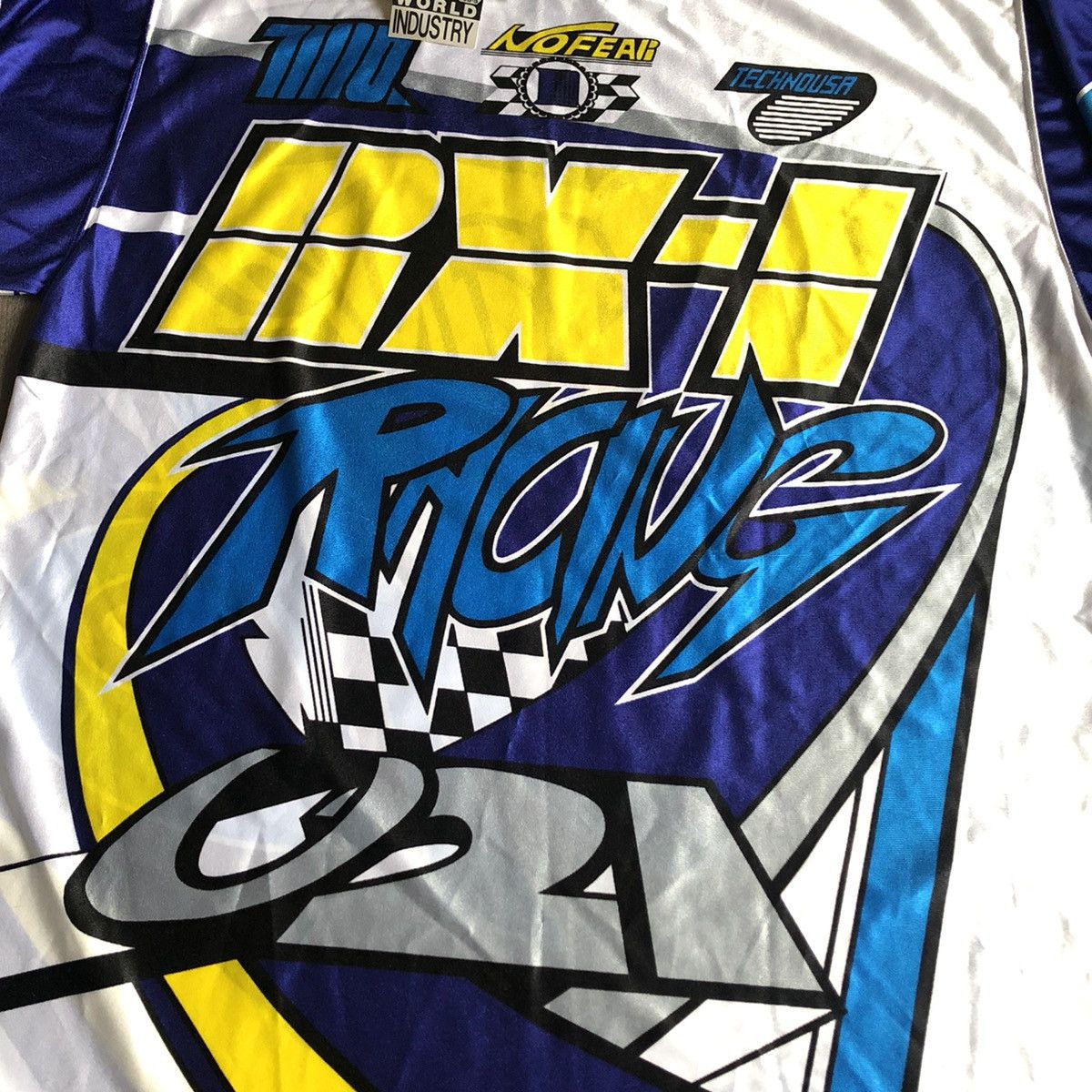 No Fear New Vintage 90s No Fear Motorcross Racing Longsleeve Jersey Size US XL / EU 56 / 4 - 3 Thumbnail