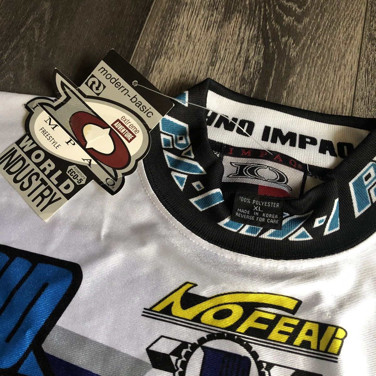No Fear New Vintage 90s No Fear Motorcross Racing Longsleeve Jersey Size US XL / EU 56 / 4 - 6 Thumbnail