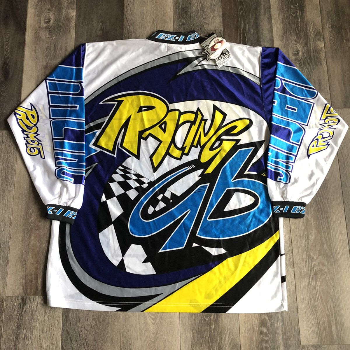 No Fear New Vintage 90s No Fear Motorcross Racing Longsleeve Jersey Size US XL / EU 56 / 4 - 2 Thumbnail