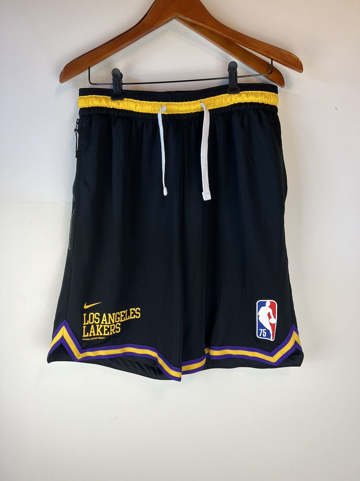 NBA Nike Los Angeles Lakers 75 Dri Fit Basketball Shorts Size US 32 / EU 48 - 1 Thumbnail