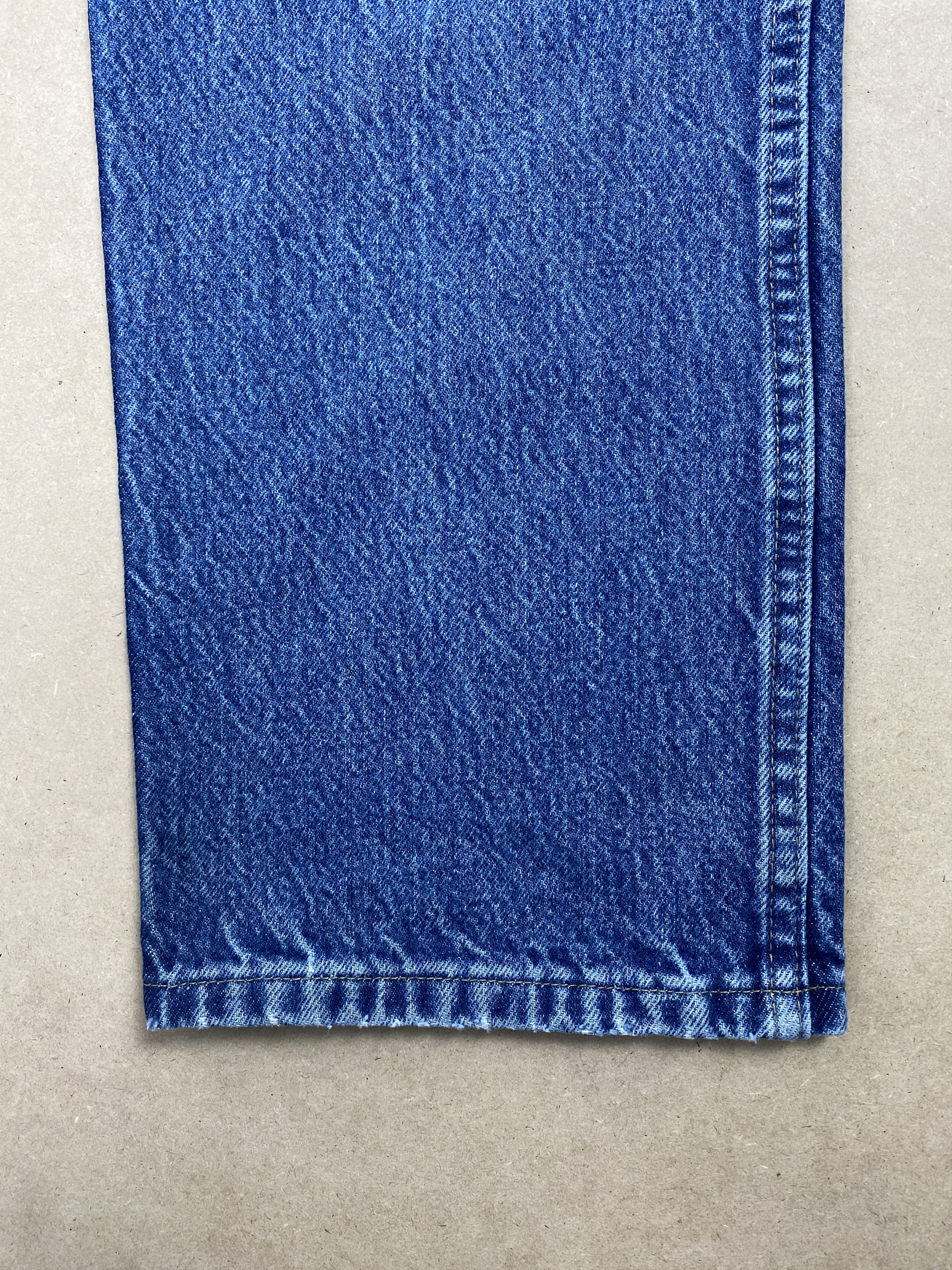 Vintage Vintage Wrangler Straight Cut Distressed Faded Blue Jeans Size US 35 - 4 Thumbnail