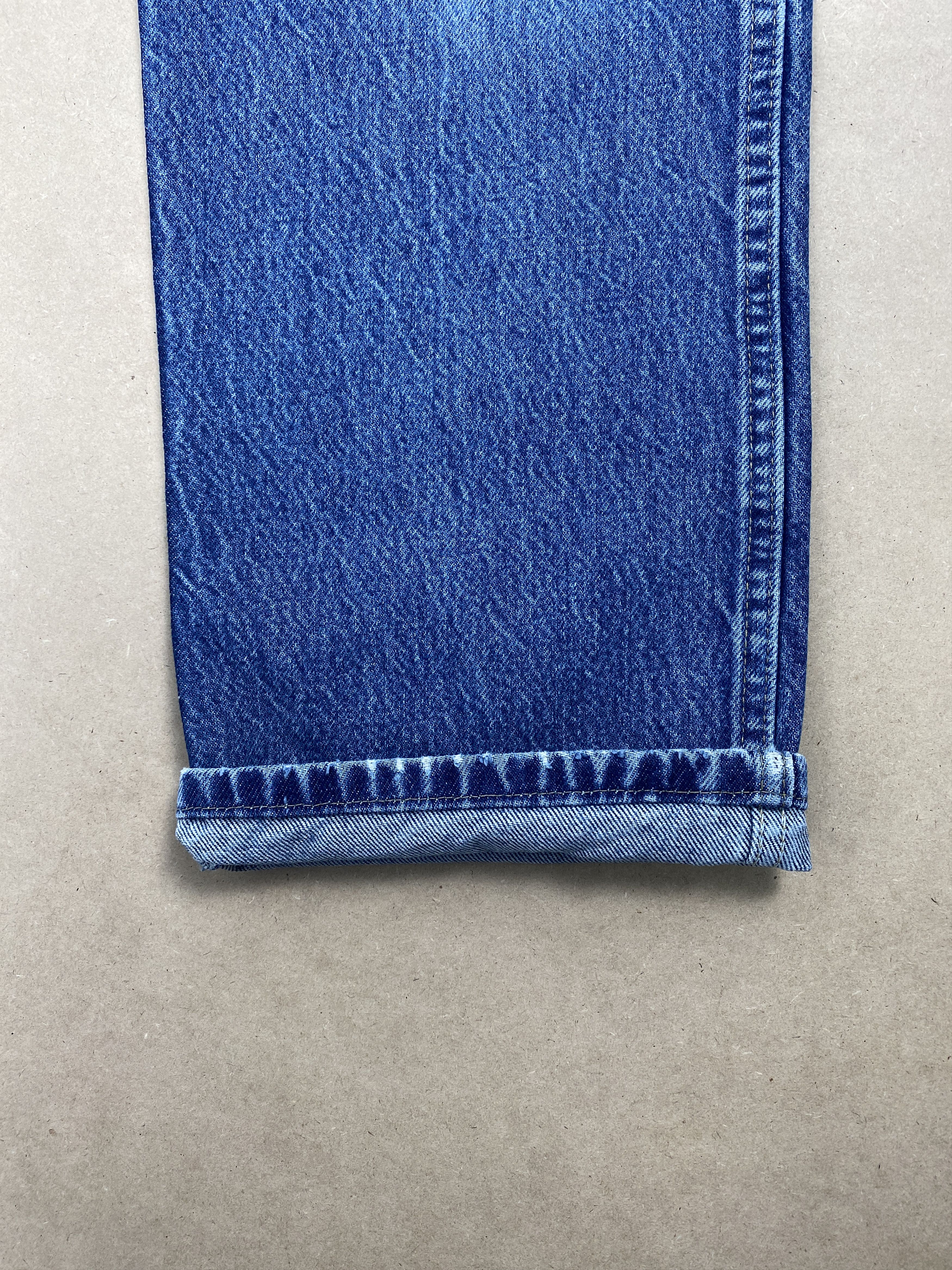 Vintage Vintage Wrangler Straight Cut Distressed Faded Blue Jeans Size US 35 - 5 Thumbnail