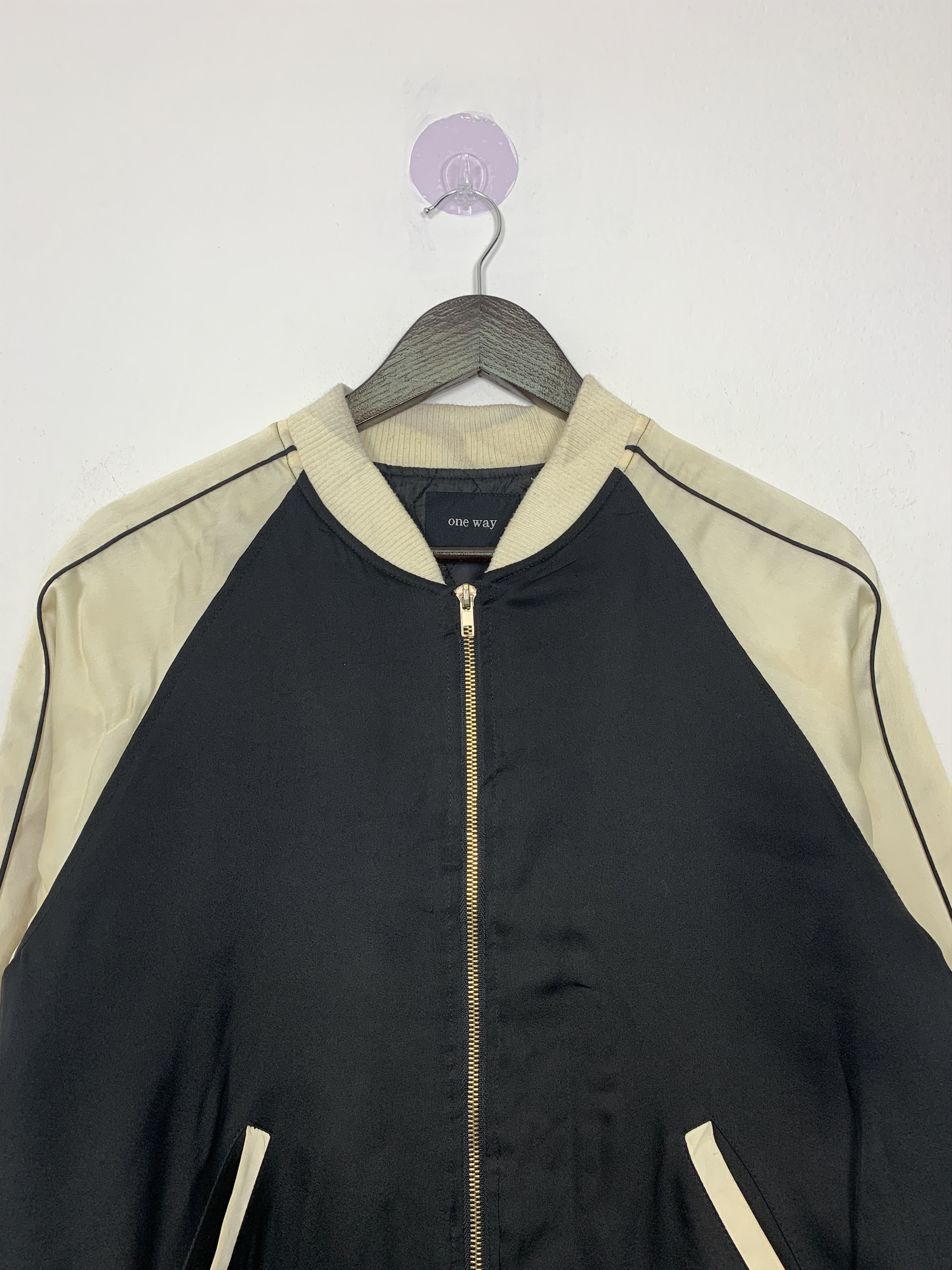 Japanese Brand Vintage ONE WAY Quilted Lining Zip Up Jacket Size US S / EU 44-46 / 1 - 3 Thumbnail