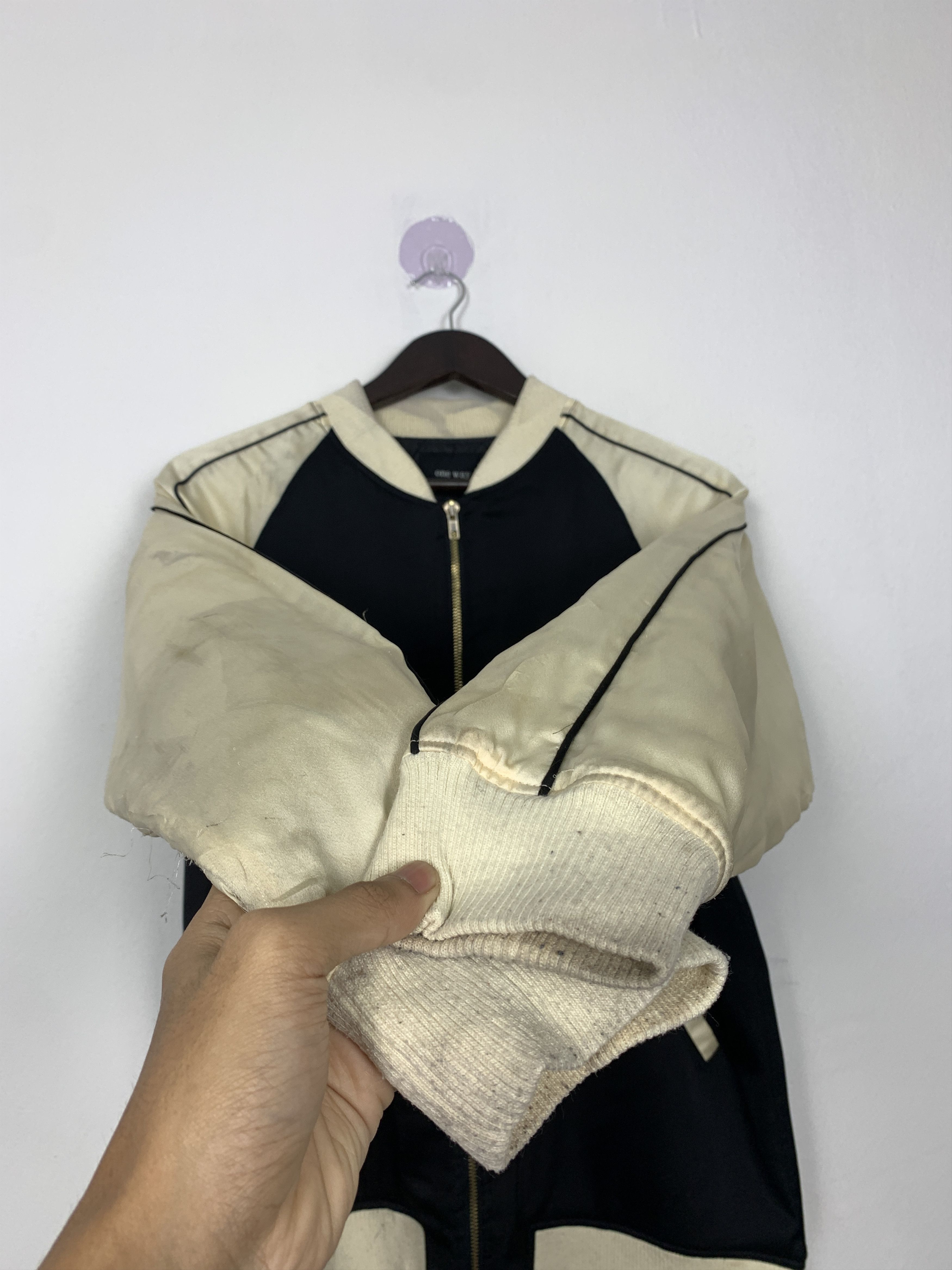 Japanese Brand Vintage ONE WAY Quilted Lining Zip Up Jacket Size US S / EU 44-46 / 1 - 6 Thumbnail