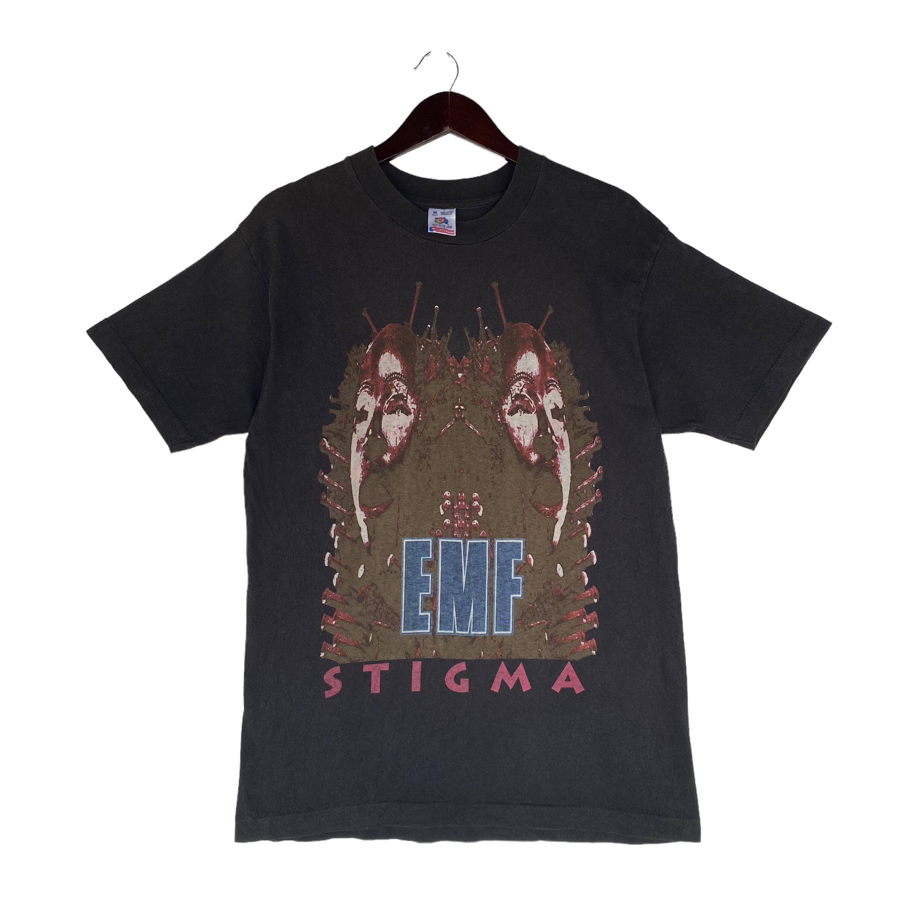 VINTAGE 1993 EMF Stigma rock band Japan tour shirt