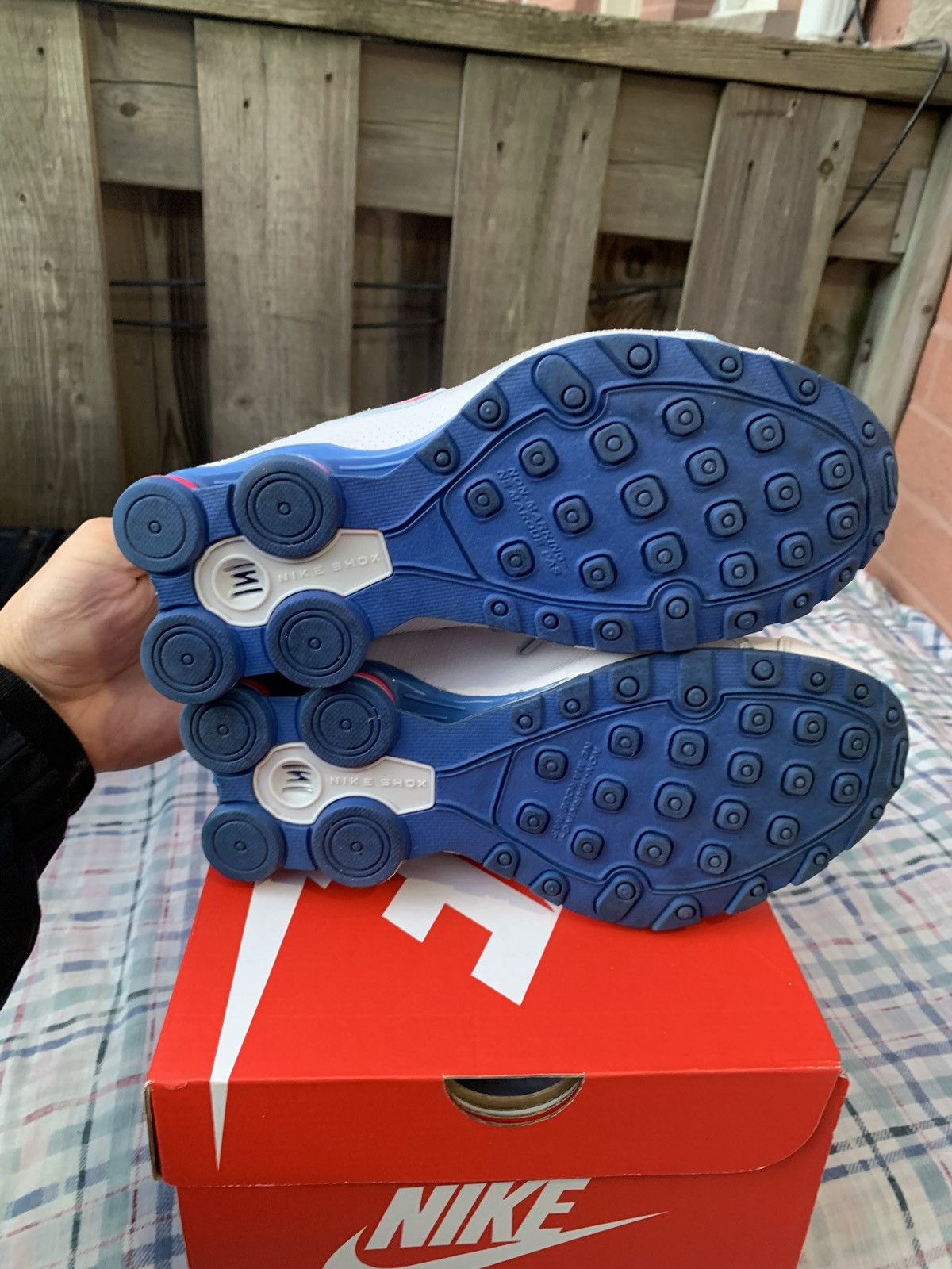 Nike Nike Shox NZ White Pink-Blue Size US 4.5 / IT 34.5 - 6 Thumbnail
