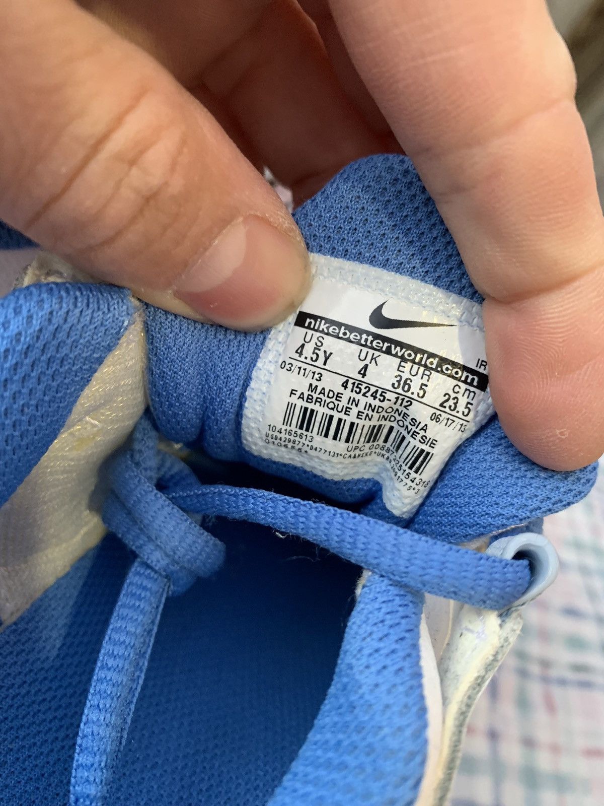 Nike Nike Shox NZ White Pink-Blue Size US 4.5 / IT 34.5 - 7 Thumbnail