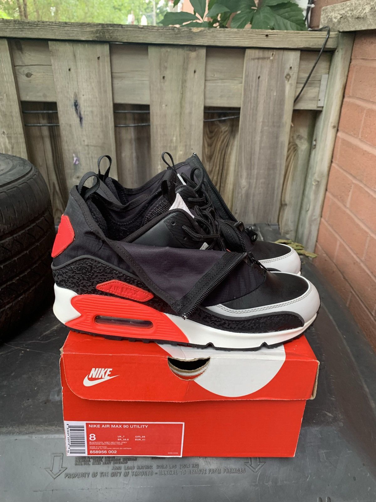 Nike Air Max 90 Utility Black Infrared 2016 Size US 8 / EU 41 - 1 Thumbnail