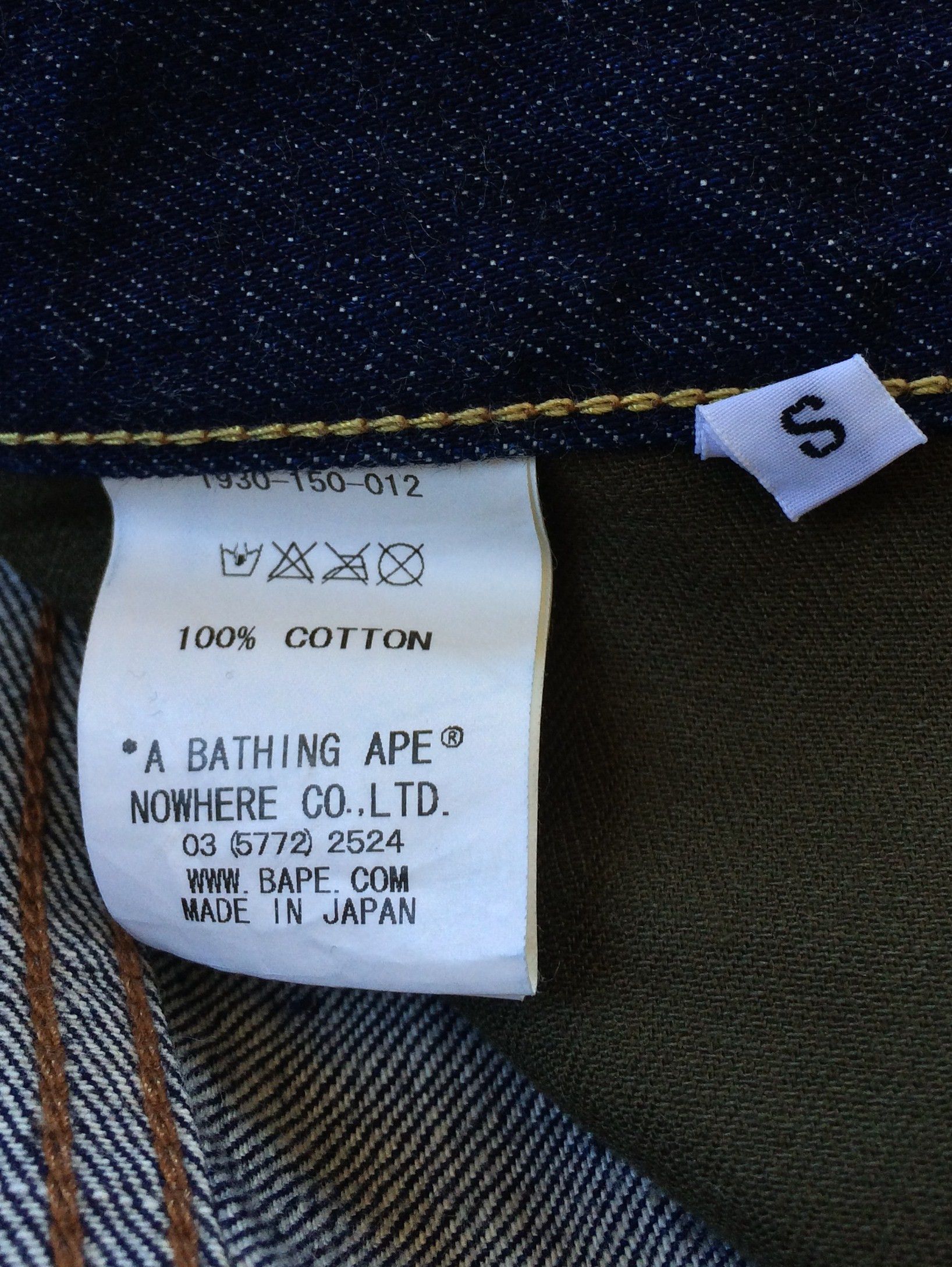 Bape OG Bapesta Star Selvedge Denim Size US 32 / EU 48 - 10 Thumbnail