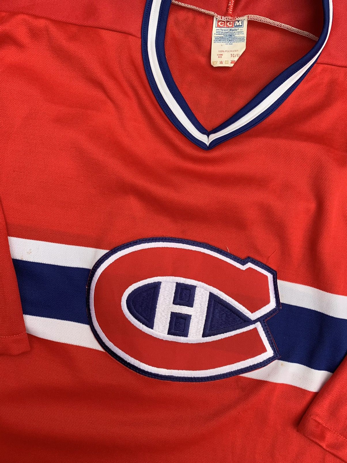 Ccm × NHL × Vintage Vintage CCM Montreal Canadiens NHL Jersey Size US XL / EU 56 / 4 - 2 Thumbnail