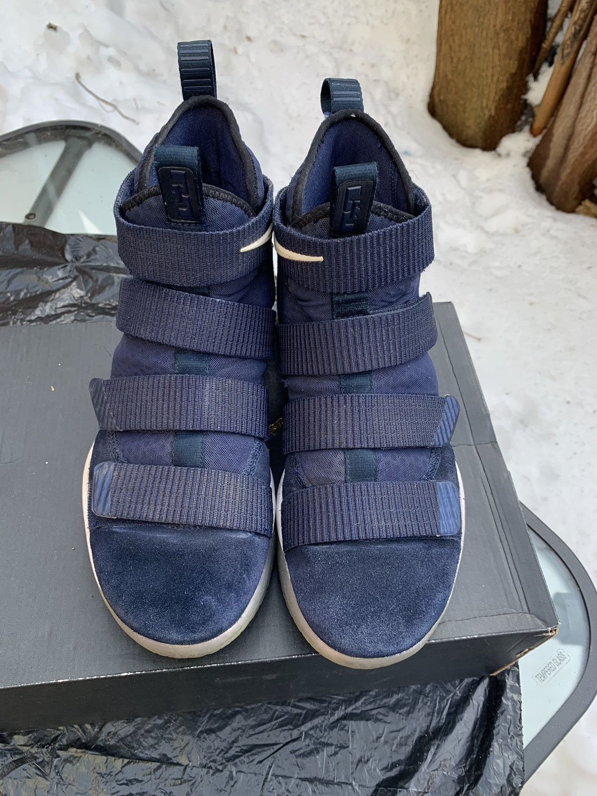 Nike Lebron Solider 11 College Navy Size US 9 / EU 42 - 2 Thumbnail