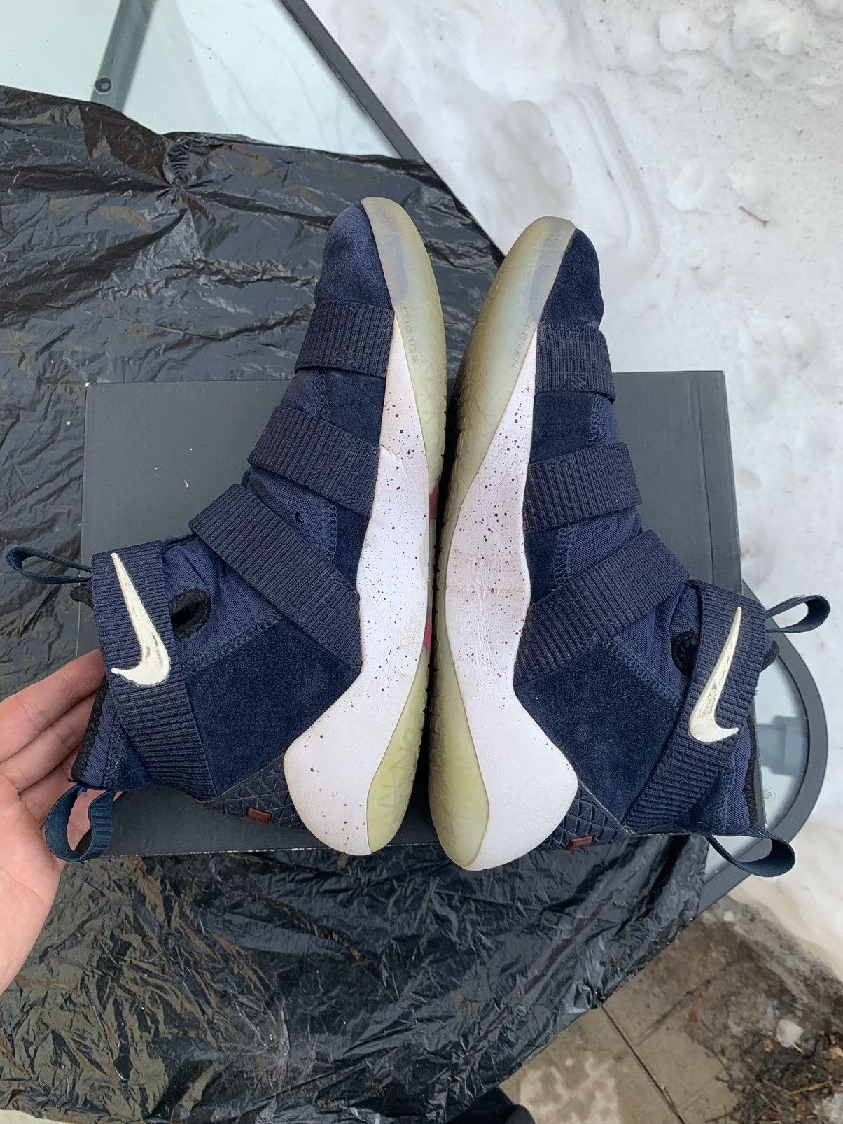 Nike Lebron Solider 11 College Navy Size US 9 / EU 42 - 4 Thumbnail