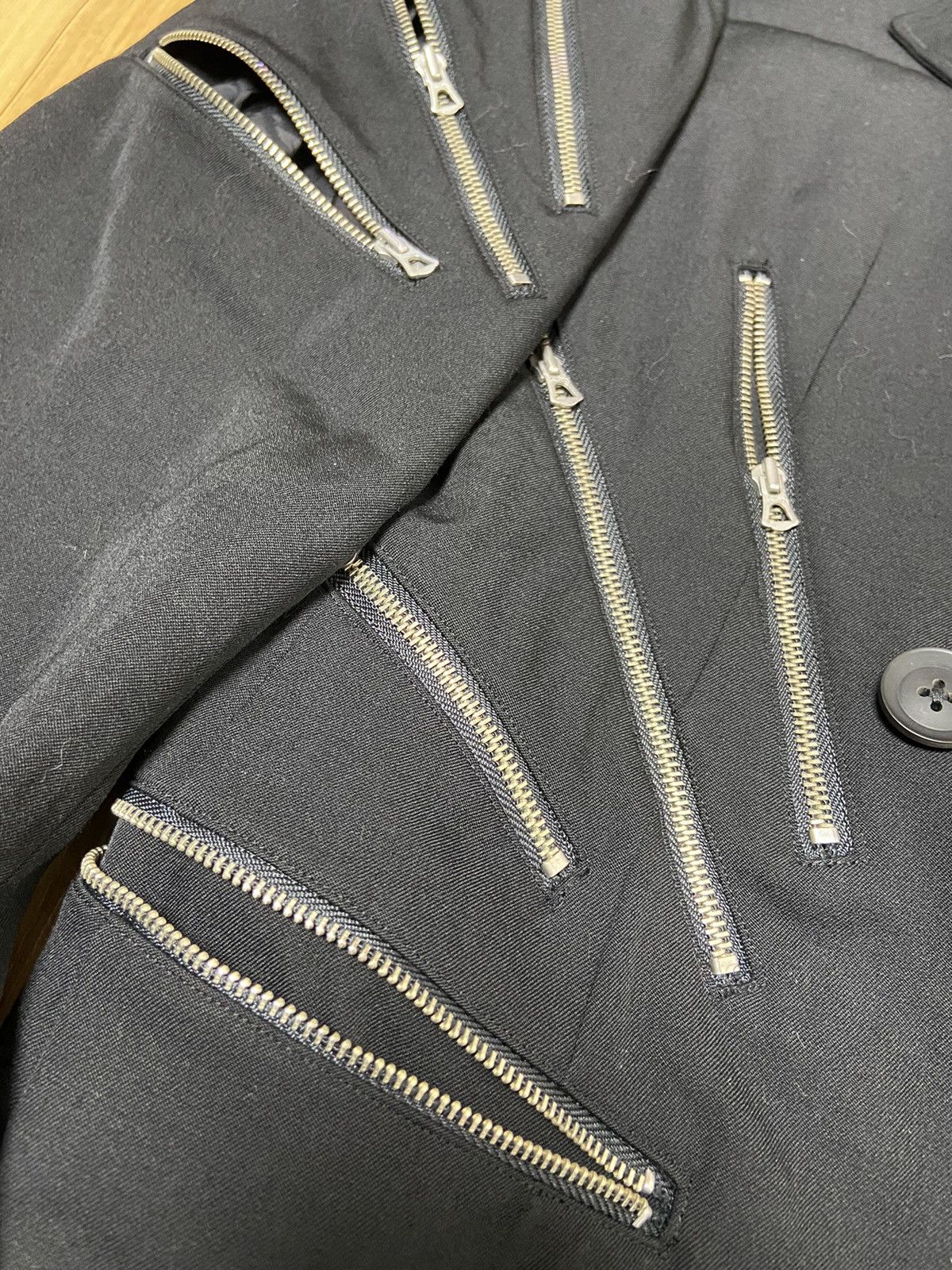 Yohji Yamamoto 3 Yohji Yamamoto pour homme ss19 multi zipper wool coat Size US M / EU 48-50 / 2 - 5 Thumbnail