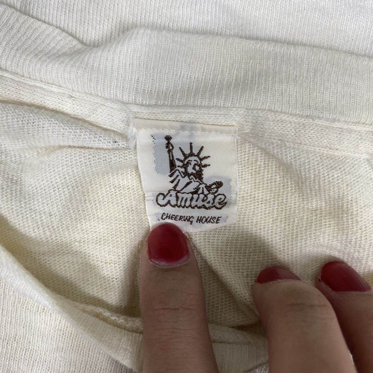 Vintage Vintage 1985 SOUTHERN ALL STARS Sas Japan Band Print Cream Size US M / EU 48-50 / 2 - 5 Thumbnail