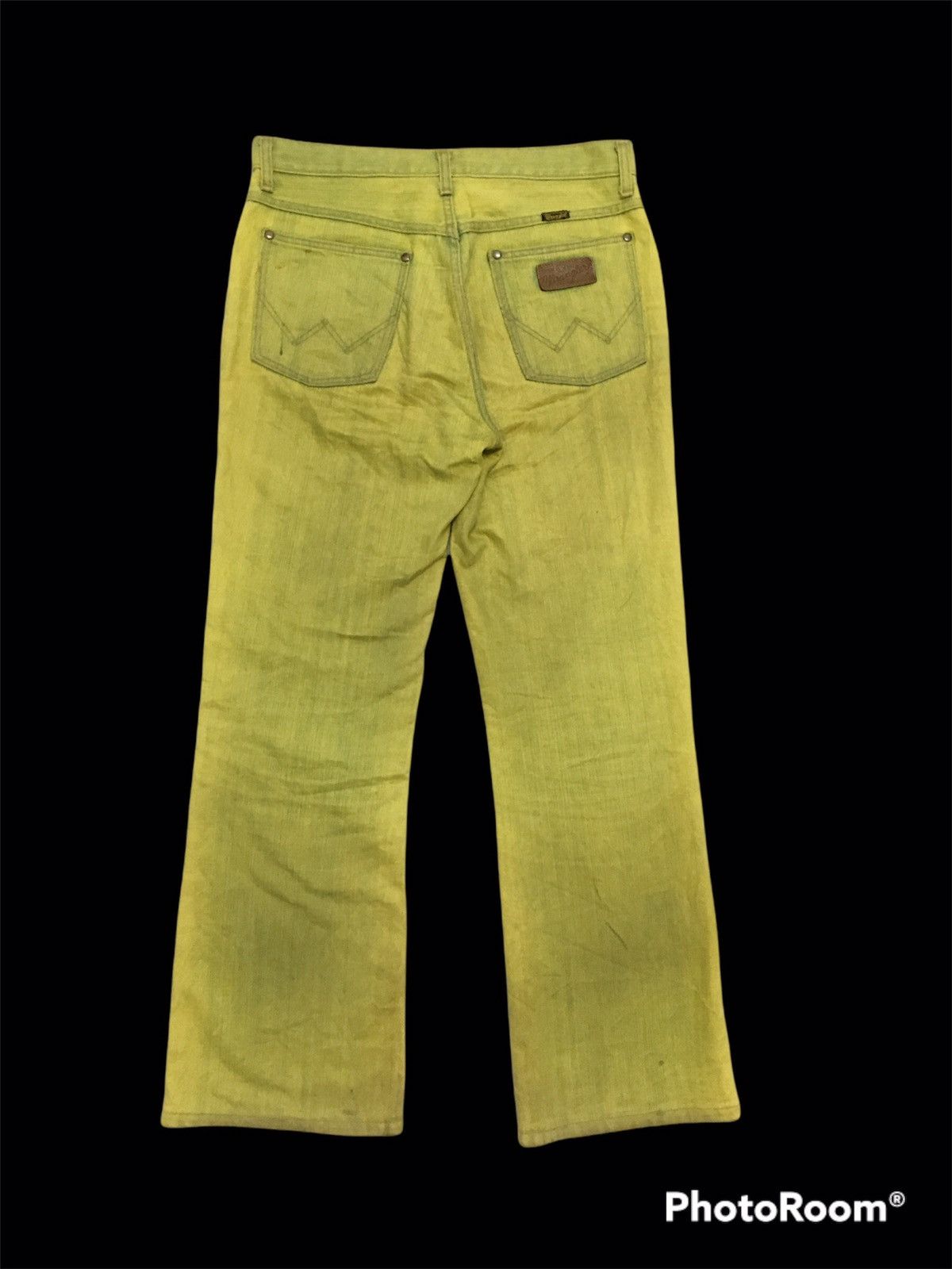 Japanese Brand × Wrangler VeryRare🔥Strike Green Flourescent Wrangler Denim Pants Size US 33 - 4 Thumbnail