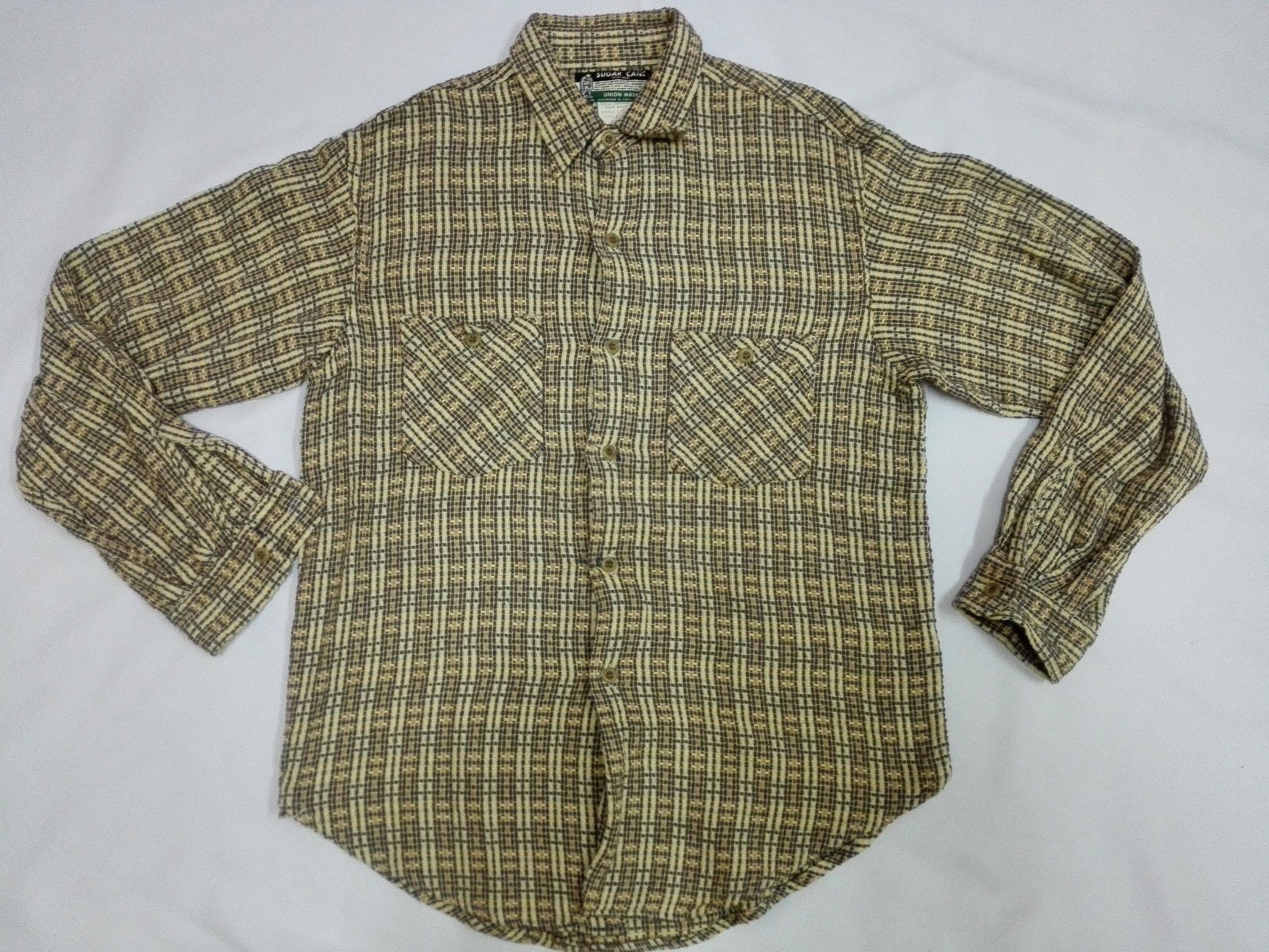 Sugar Cane RARE SUGAR CANE UNION MADE Toyo Enterprise Flannel Shirt Size US M / EU 48-50 / 2 - 1 Thumbnail