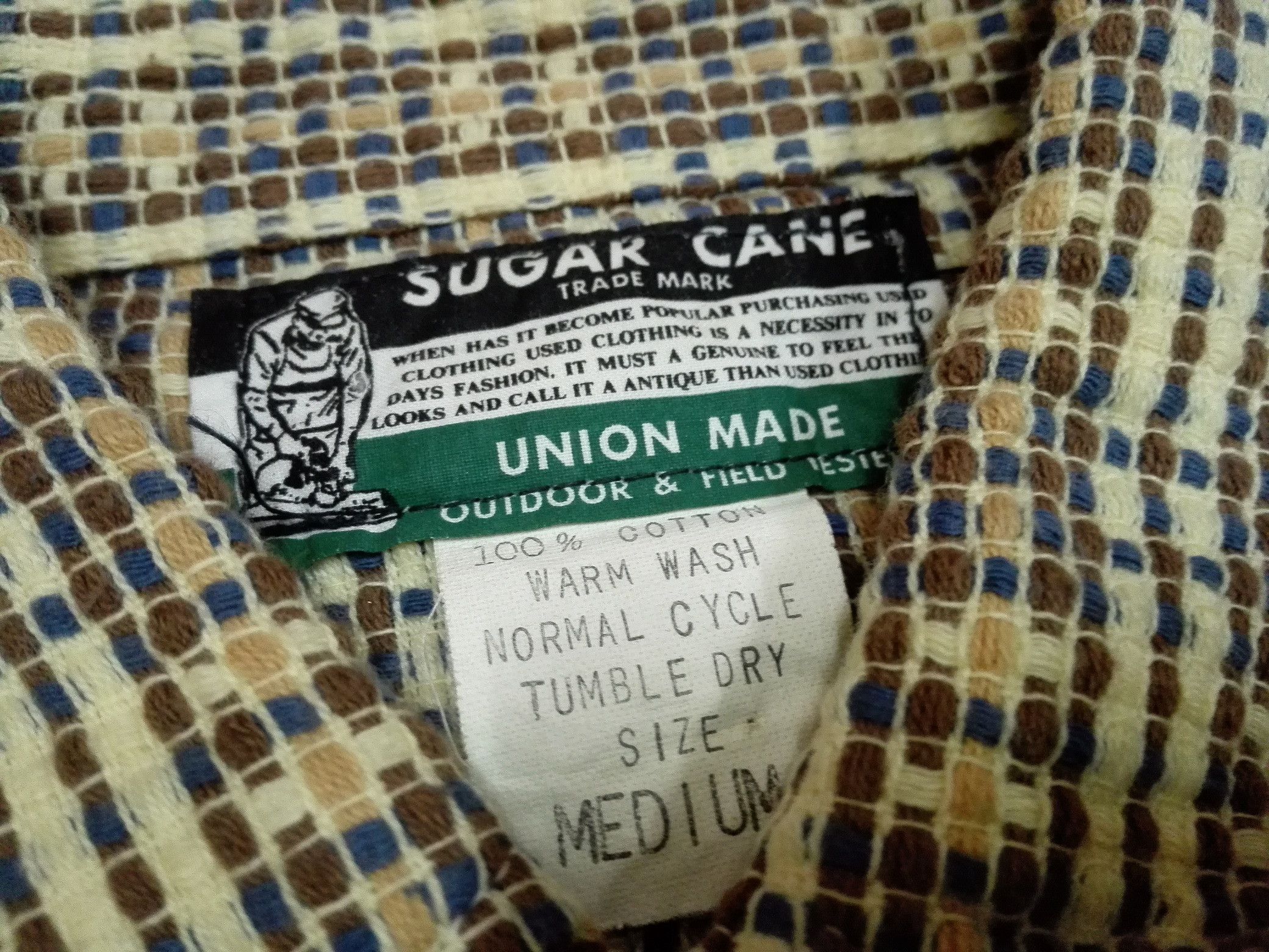 Sugar Cane RARE SUGAR CANE UNION MADE Toyo Enterprise Flannel Shirt Size US M / EU 48-50 / 2 - 3 Thumbnail