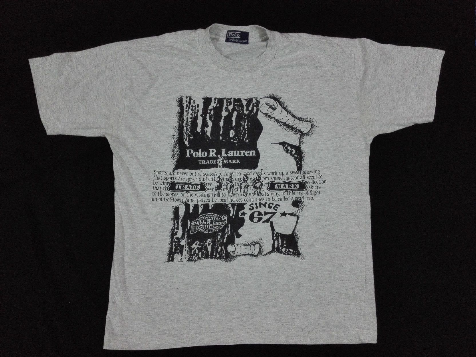Rare POLO RALPH LAUREN SPORT HISTORY Tee