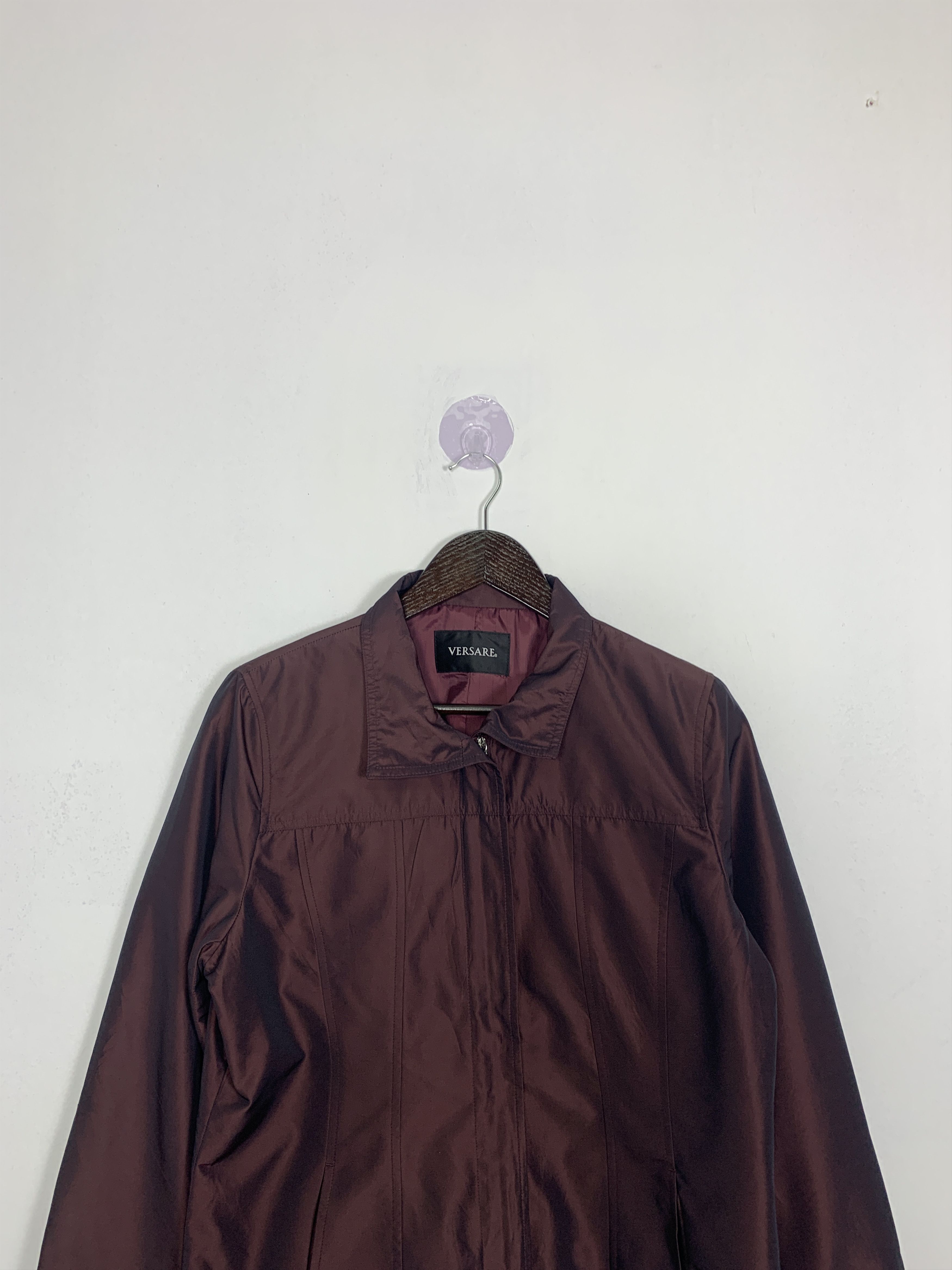 Japanese Brand × Vintage Vintage VERSARE Zip Up Collar Jacket Size S / US 4 / IT 40 - 2 Thumbnail