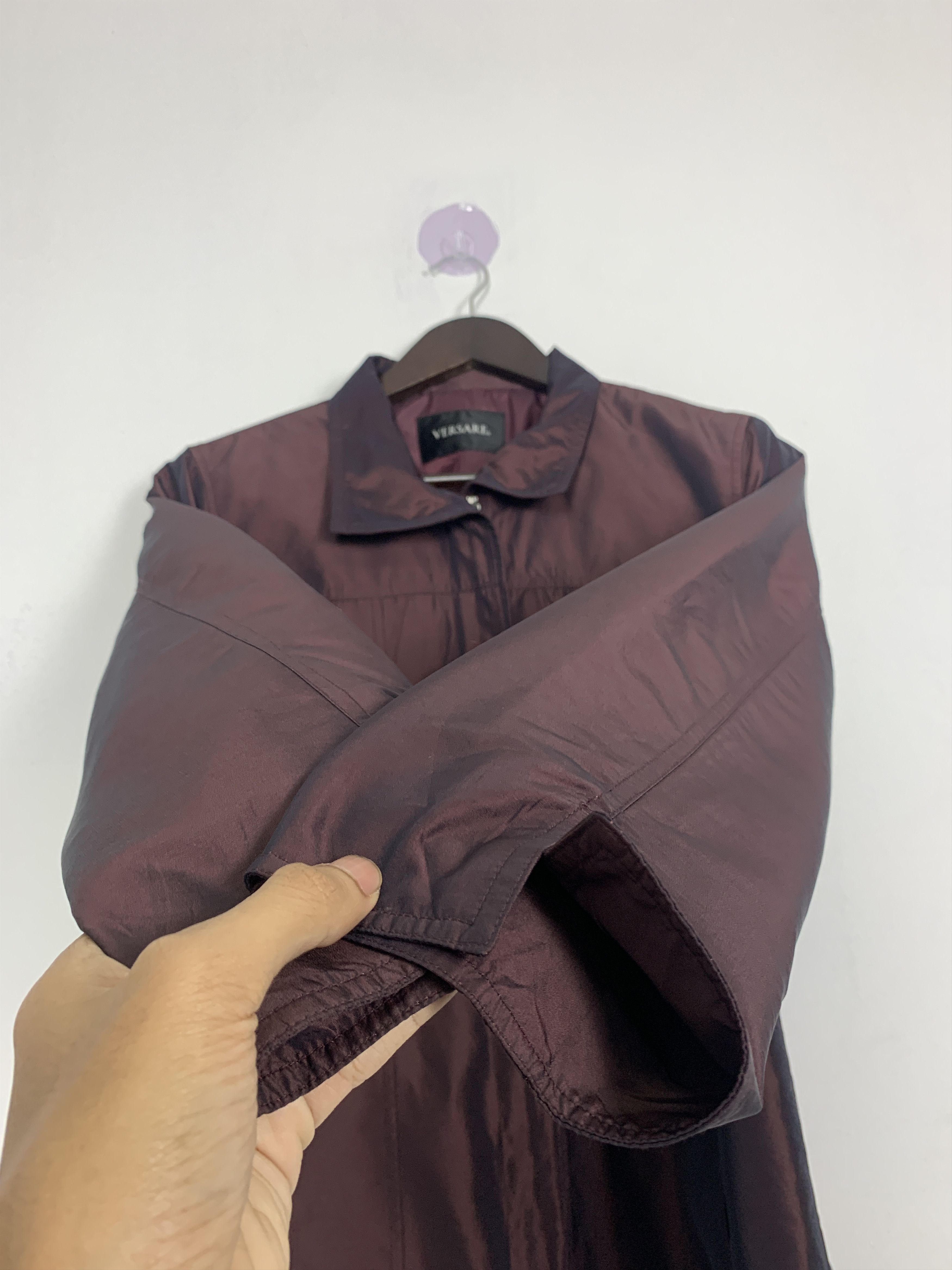 Japanese Brand × Vintage Vintage VERSARE Zip Up Collar Jacket Size S / US 4 / IT 40 - 5 Thumbnail