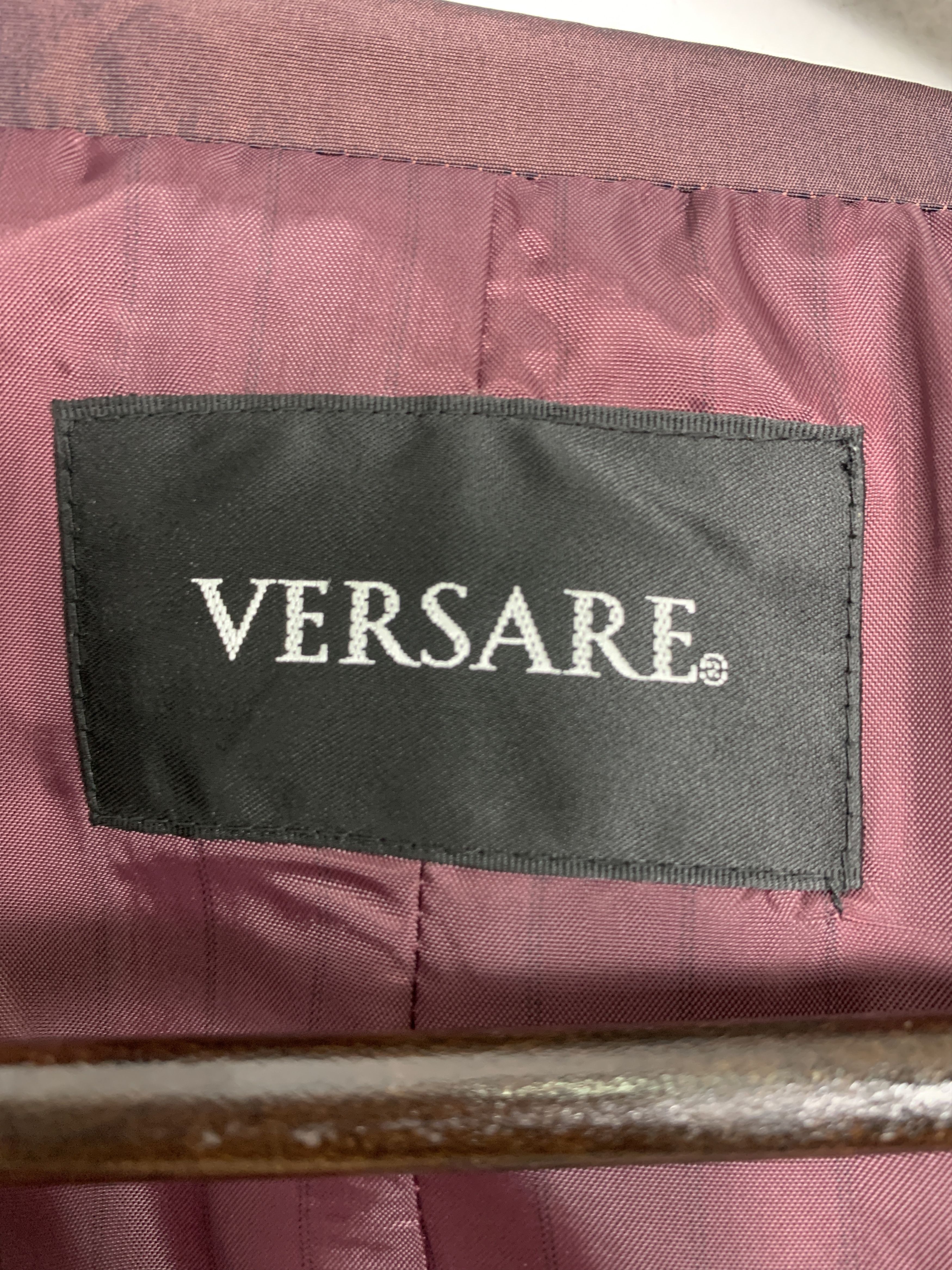 Japanese Brand × Vintage Vintage VERSARE Zip Up Collar Jacket Size S / US 4 / IT 40 - 9 Thumbnail
