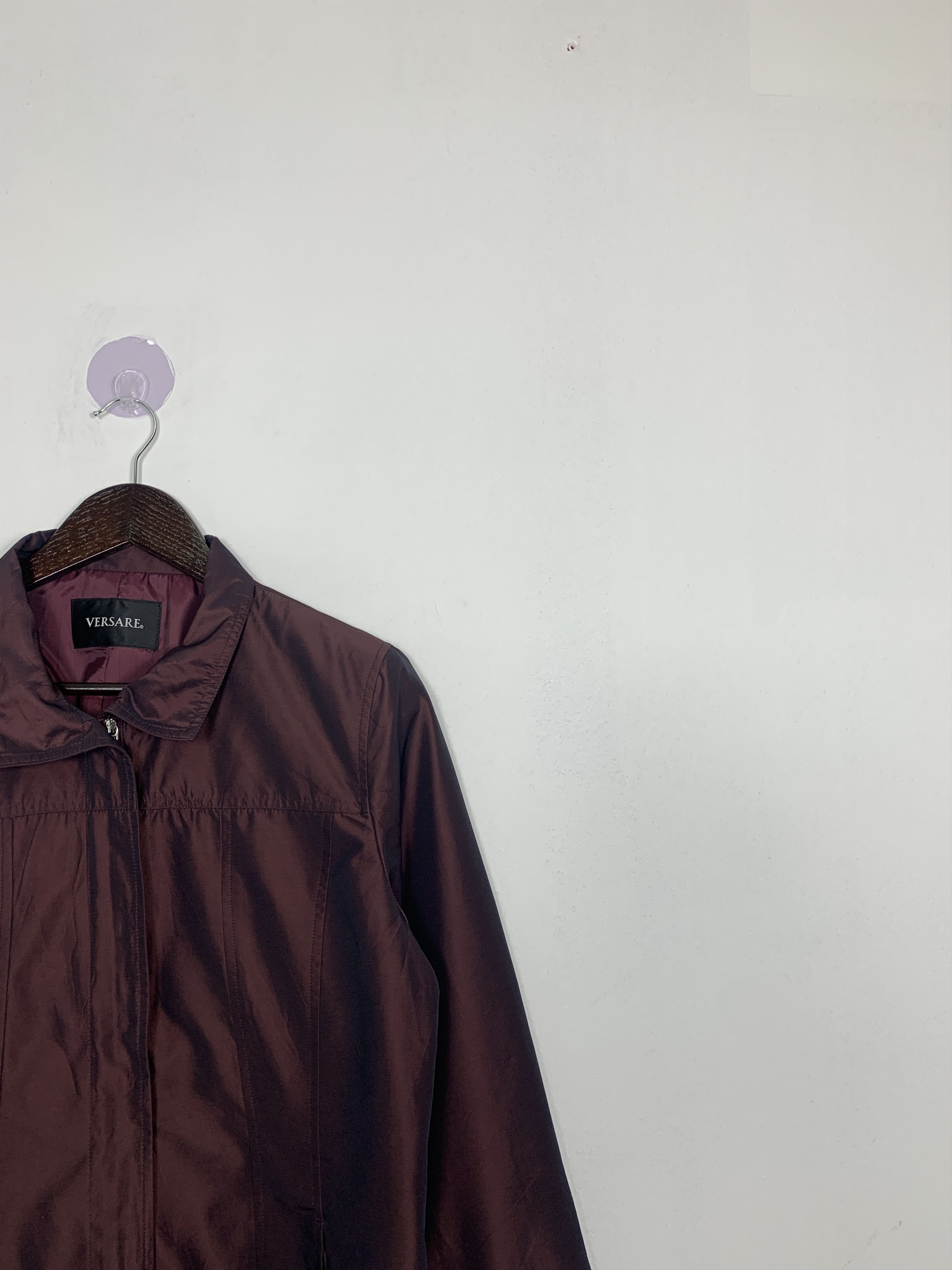 Japanese Brand × Vintage Vintage VERSARE Zip Up Collar Jacket Size S / US 4 / IT 40 - 3 Thumbnail