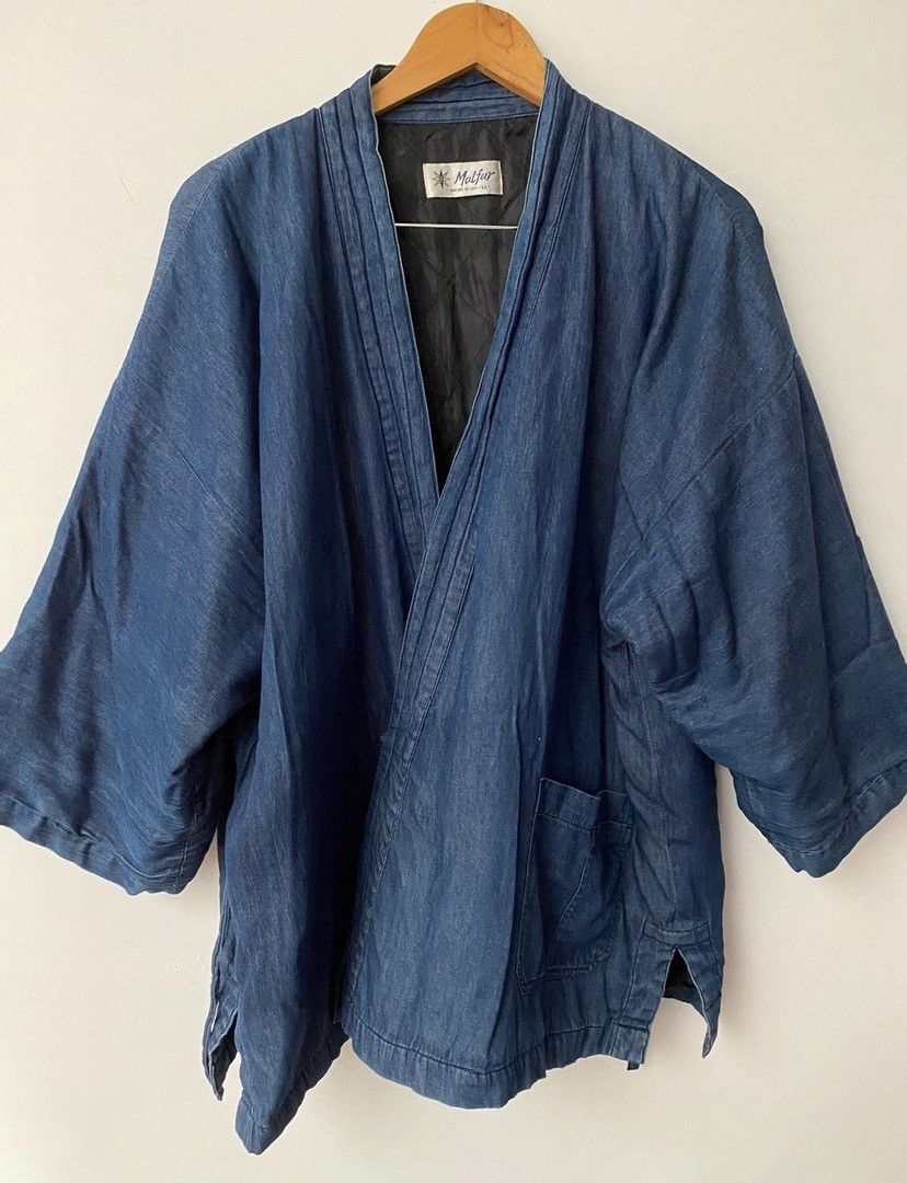 Japanese Brand 🇯🇵Malfur Narogi Kimono design Jacket oversized Size US XL / EU 56 / 4 - 4 Thumbnail