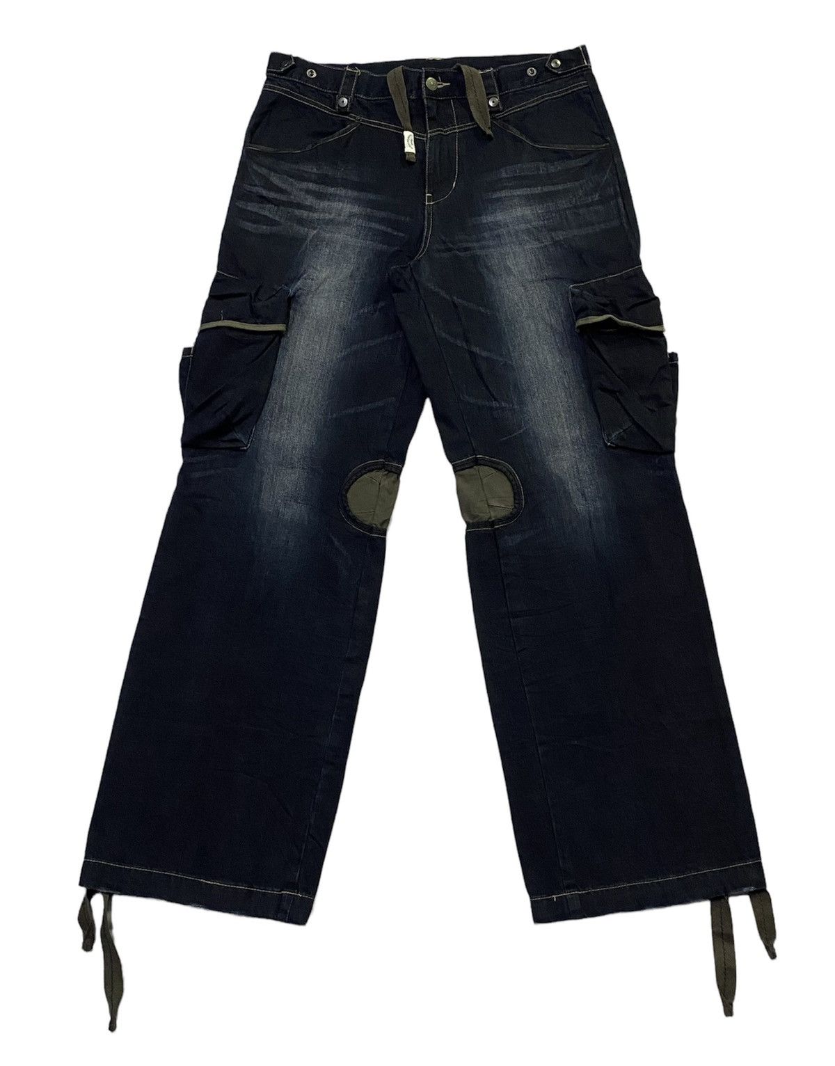 PPFM PPFM Cargo Tactical Maltipocket Denim Jeans Size US 34 / EU 50 - 2 Thumbnail