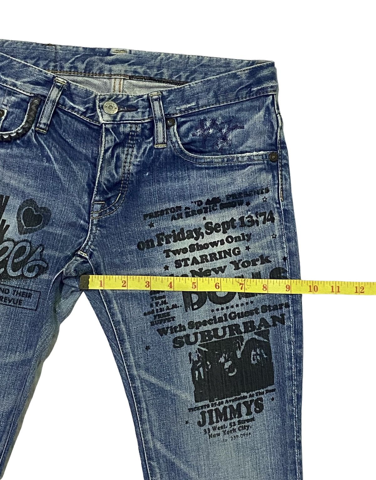 Hysteric Glamour Hysteric Glamour X The New York Dolls Denim Jeans Size US 29 - 7 Thumbnail