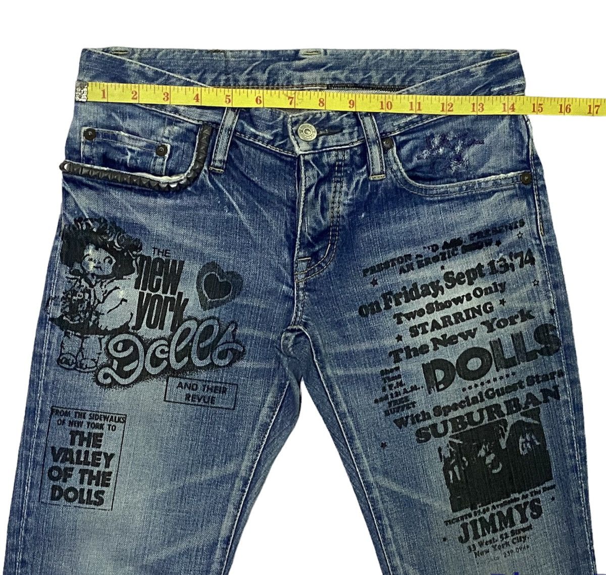 Hysteric Glamour Hysteric Glamour X The New York Dolls Denim Jeans Size US 29 - 3 Thumbnail