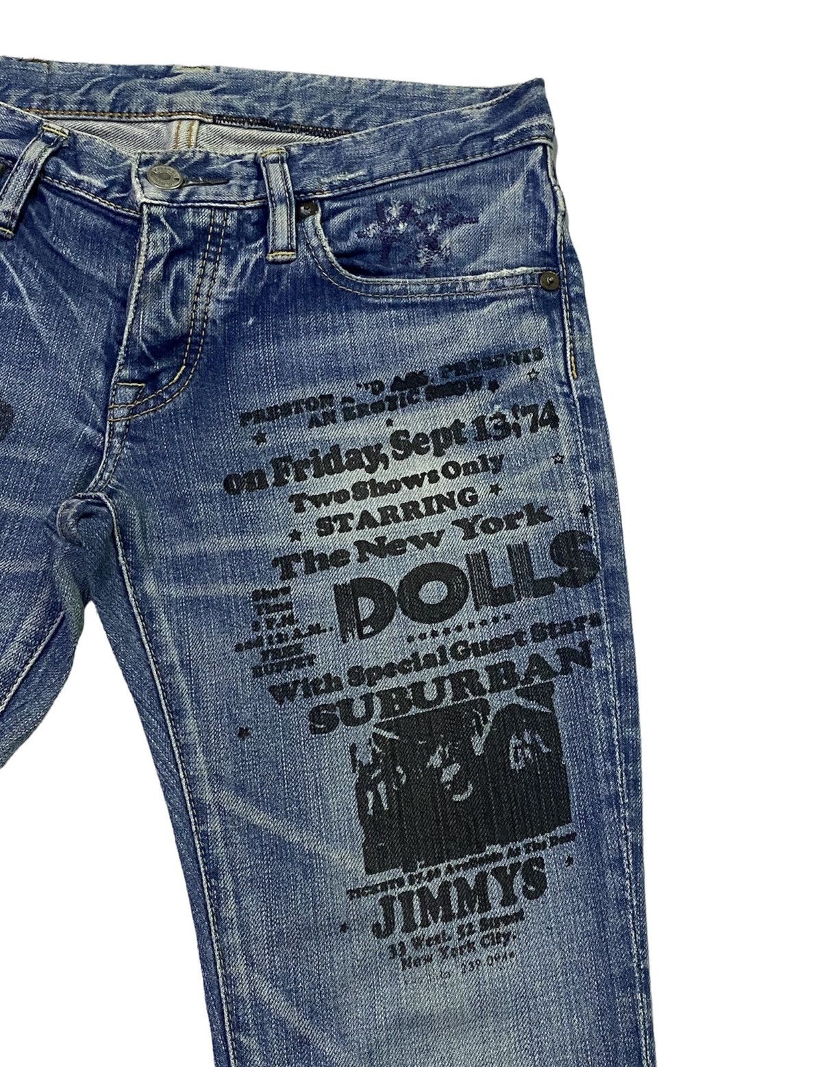 Hysteric Glamour Hysteric Glamour X The New York Dolls Denim Jeans Size US 29 - 16 Thumbnail