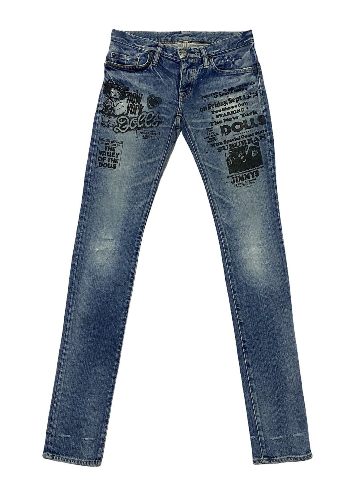 Hysteric Glamour Hysteric Glamour X The New York Dolls Denim Jeans Size US 29 - 1 Thumbnail