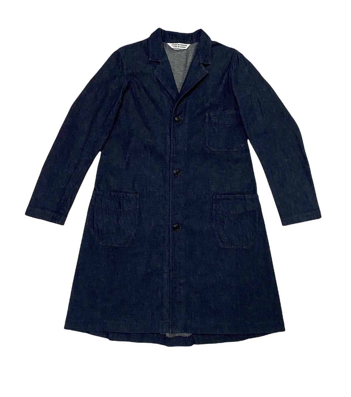 Comme des Garcons Comme Des Garçons AD2012 Long Denim Jacket Size US S / EU 44-46 / 1 - 3 Thumbnail