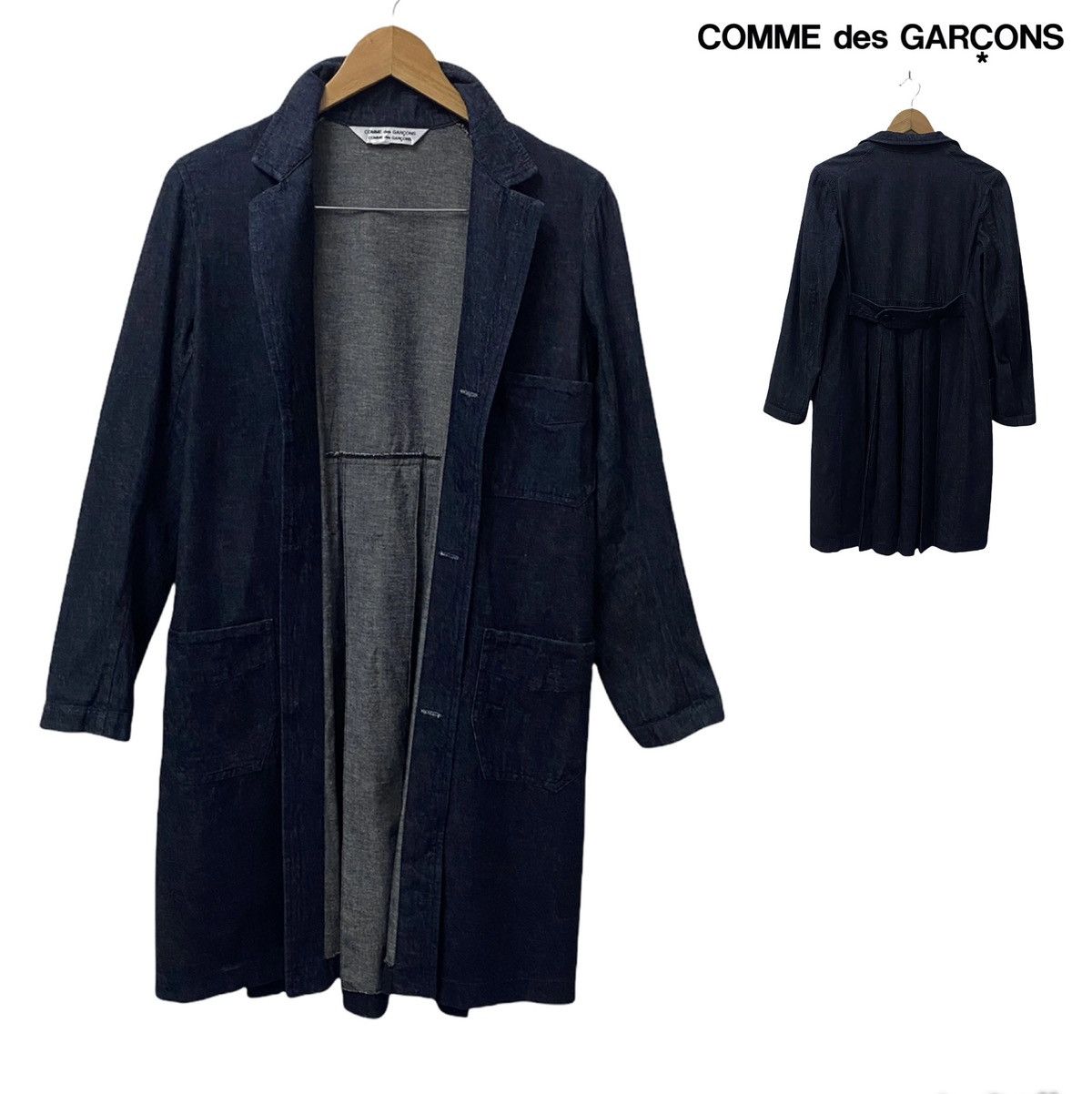Comme des Garcons Comme Des Garçons AD2012 Long Denim Jacket Size US S / EU 44-46 / 1 - 1 Thumbnail