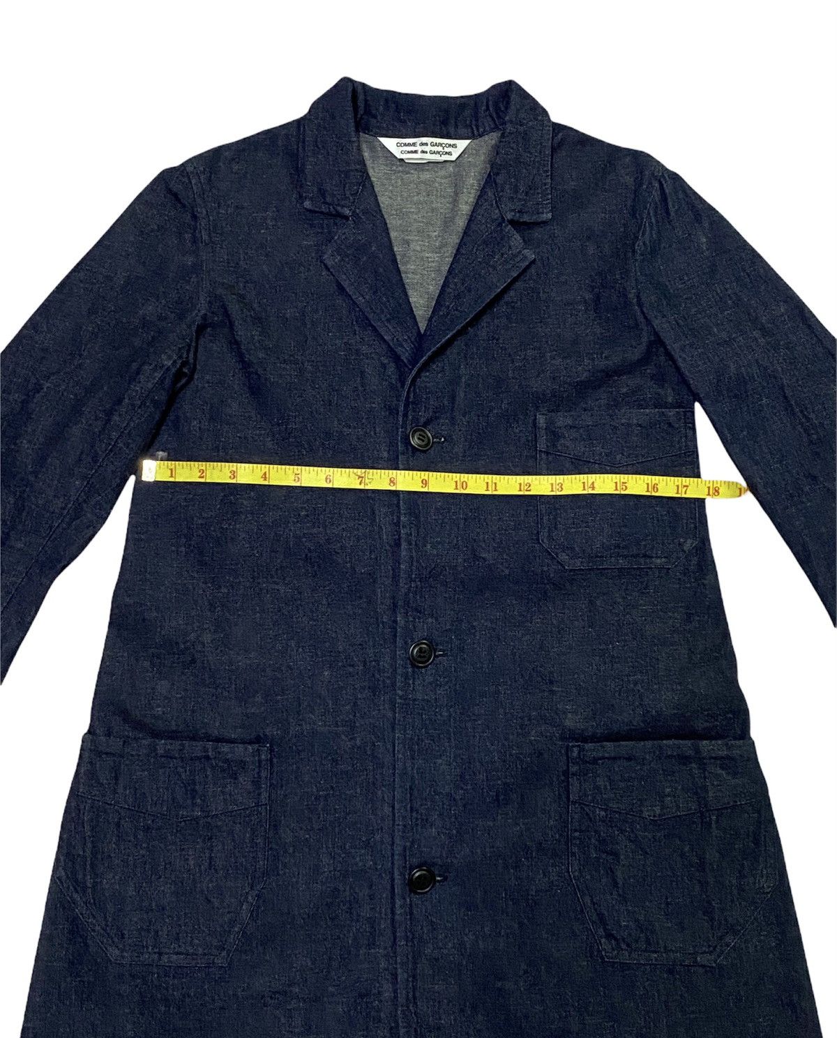 Comme des Garcons Comme Des Garçons AD2012 Long Denim Jacket Size US S / EU 44-46 / 1 - 4 Thumbnail