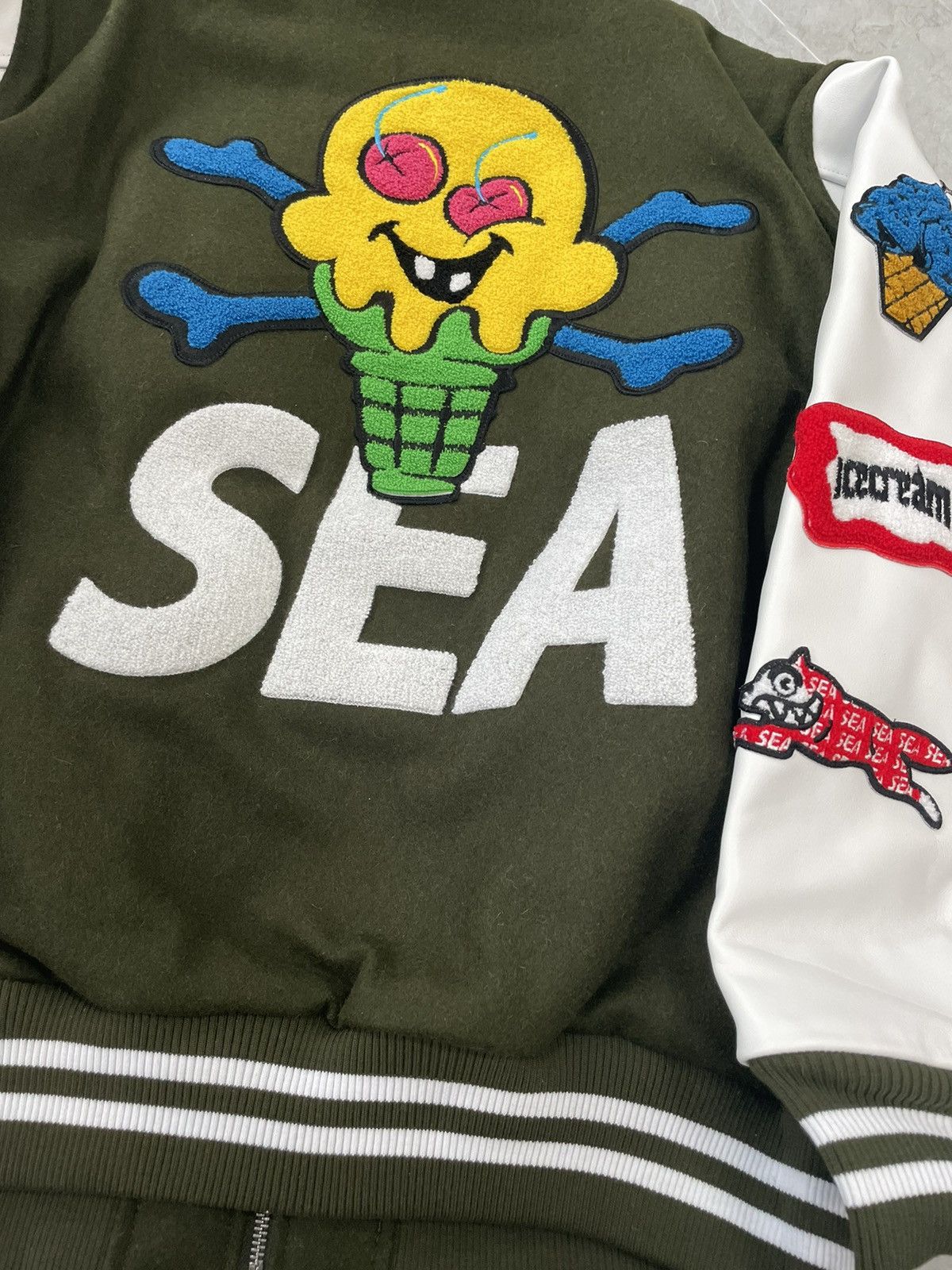 Icecream Icecream x wind and sea varsity jacket L Size US L / EU 52-54 / 3 - 4 Thumbnail