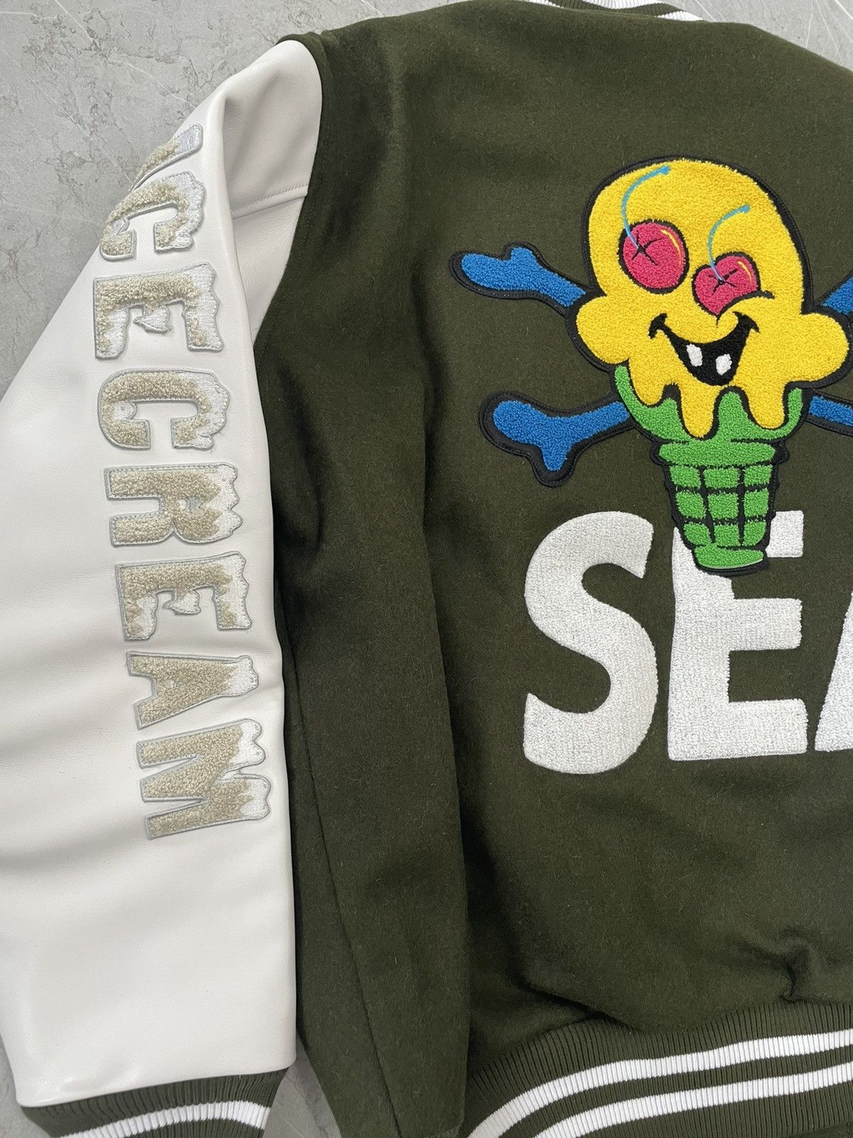 Icecream Icecream x wind and sea varsity jacket L Size US L / EU 52-54 / 3 - 3 Thumbnail