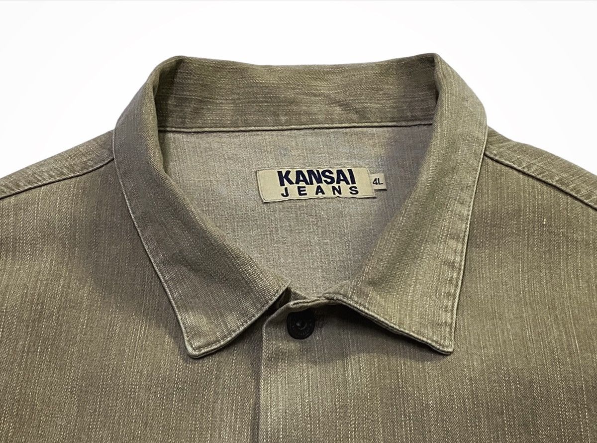 Japanese Brand × Kansai Yamamoto × Vintage Vintage Kansai Yamamoto Denim Jacket Size US XL / EU 56 / 4 - 14 Thumbnail
