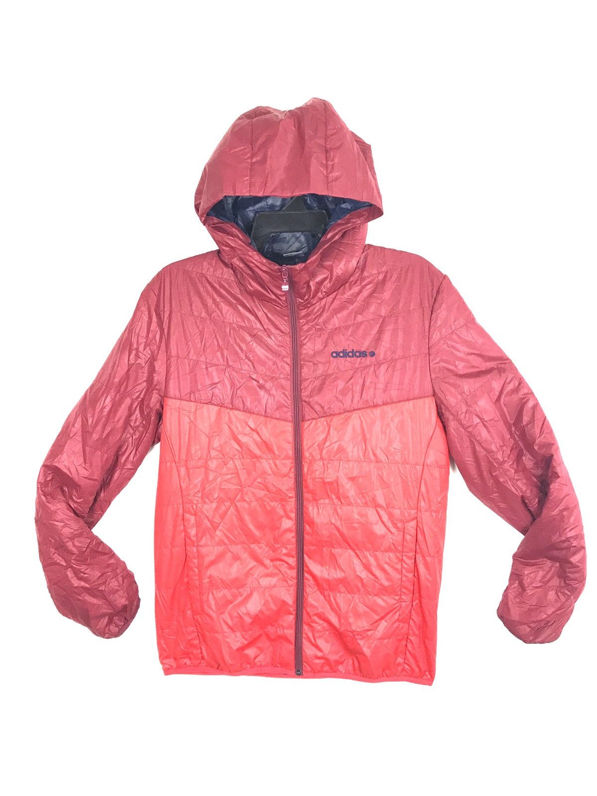 image of Adidas Windbreaker Hiking Jacket Hoodie Winter Wear in Red, Men's (Size Medium)