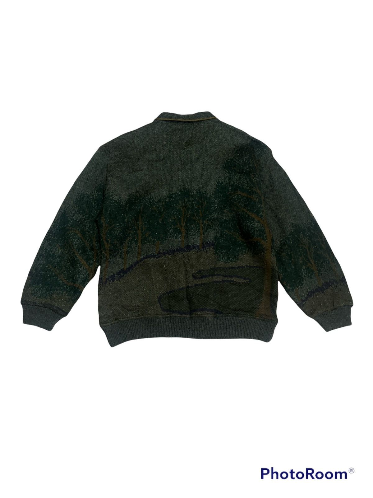 Japanese Brand × Vintage Vintage Mohair/Wool Half Button Overprint Longsleeve Size US M / EU 48-50 / 2 - 5 Thumbnail
