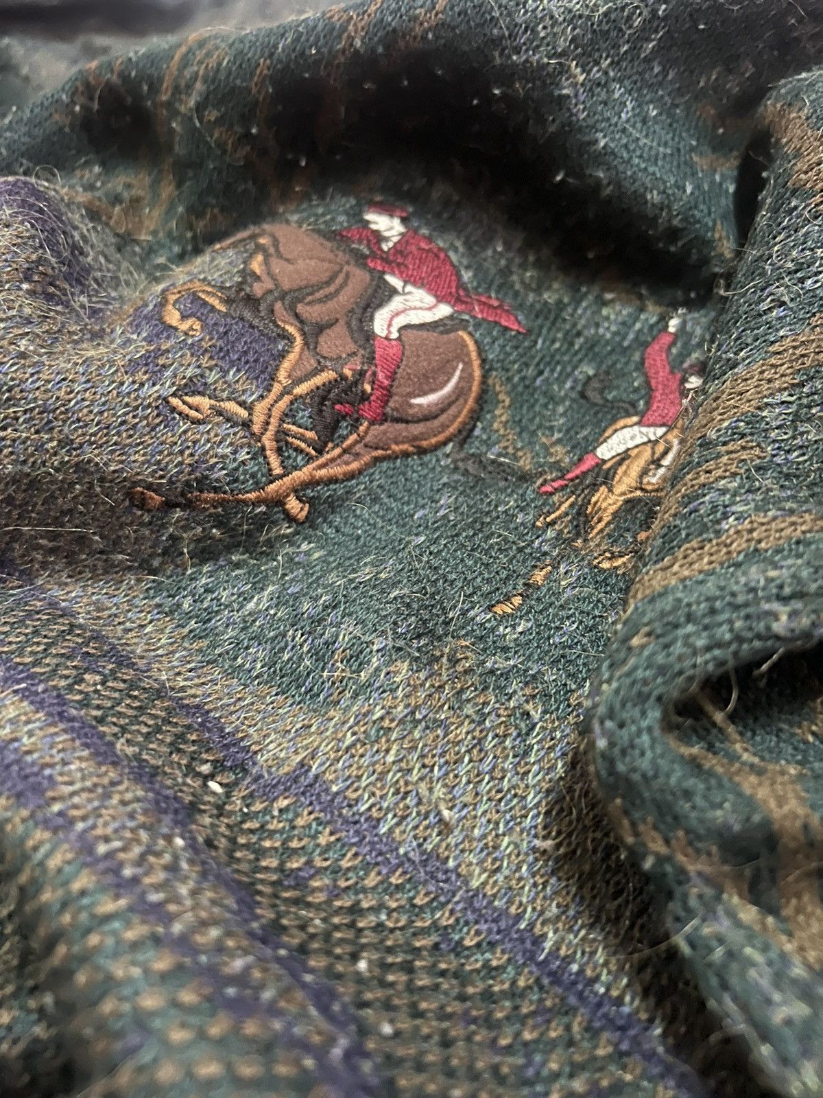 Japanese Brand × Vintage Vintage Mohair/Wool Half Button Overprint Longsleeve Size US M / EU 48-50 / 2 - 8 Thumbnail