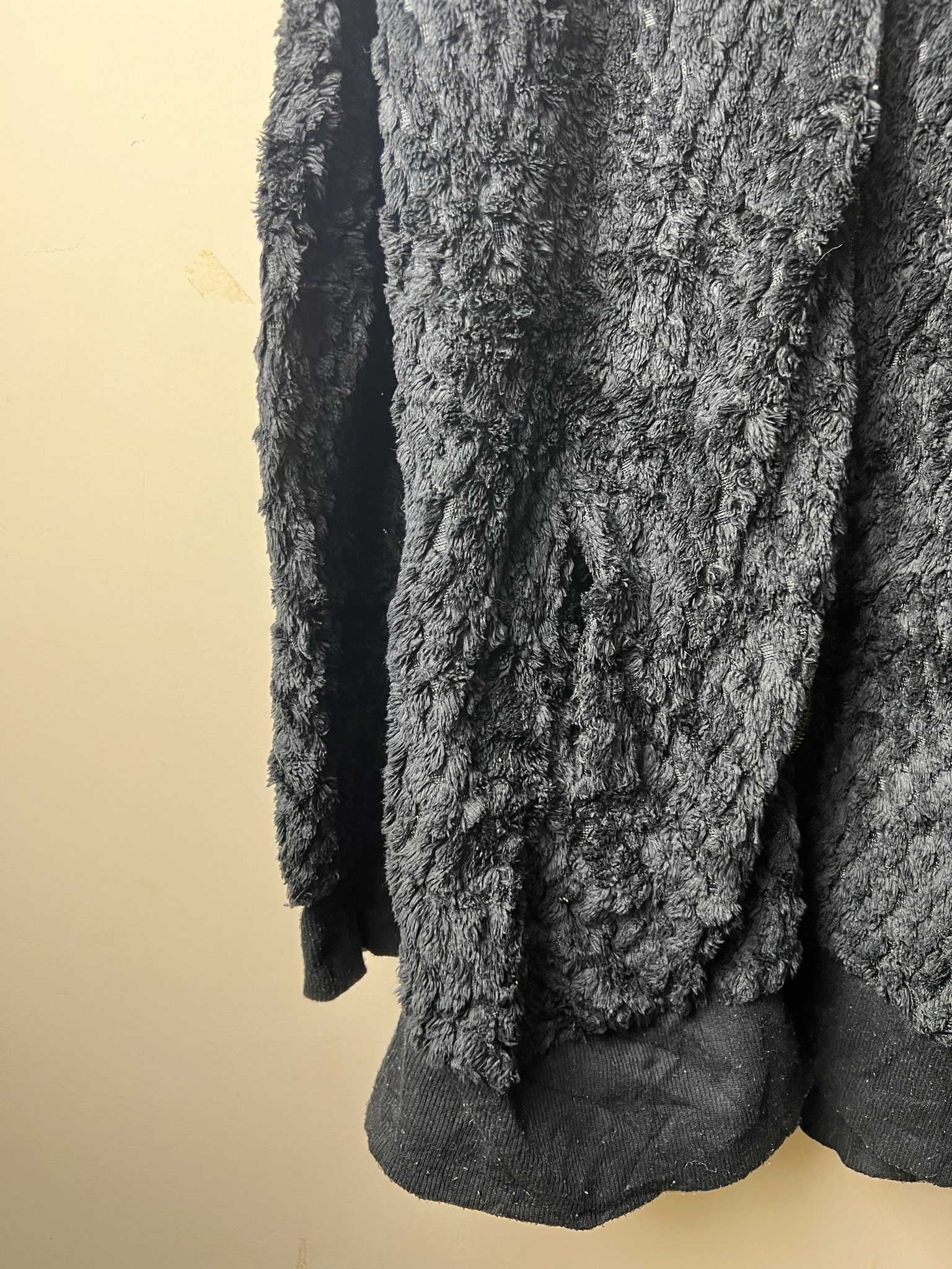 Japanese Brand 🔥Black GF Faux Fur Zipper Jackets Size M / US 6-8 / IT 42-44 - 4 Thumbnail
