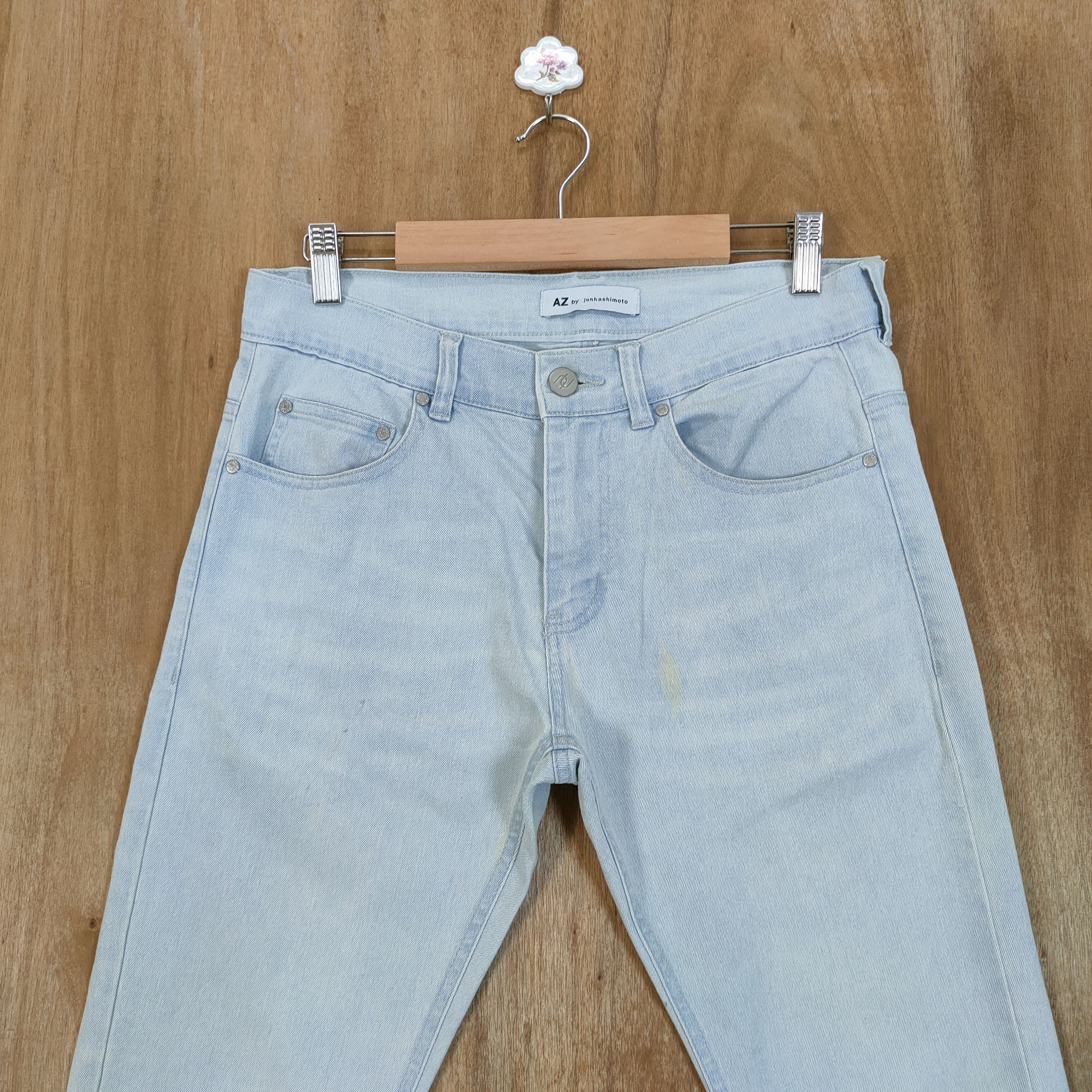 AZ by junhashimoto AZ JUNHASHIMOTO LIGHT BLUE SKINNY JEANS DENIM PANTS Size US 30 / EU 46 - 2 Thumbnail
