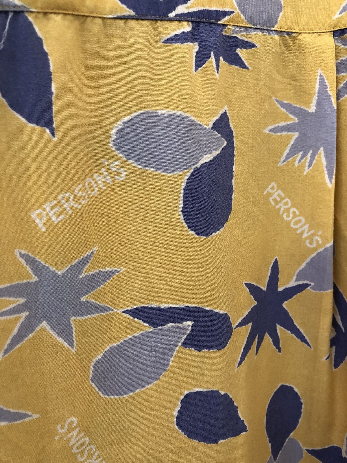 PERSON'S Vtg Person's For Men Japan Logo Print Rayon LS Hawaiian Size US L / EU 52-54 / 3 - 8 Thumbnail