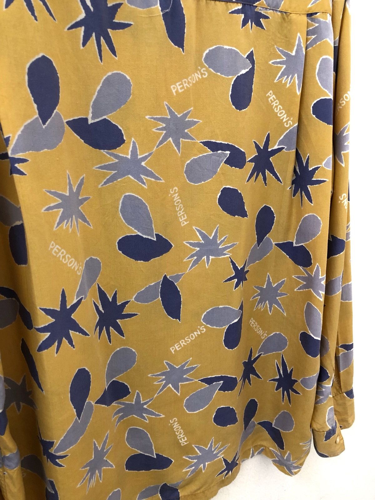 PERSON'S Vtg Person's For Men Japan Logo Print Rayon LS Hawaiian Size US L / EU 52-54 / 3 - 7 Thumbnail