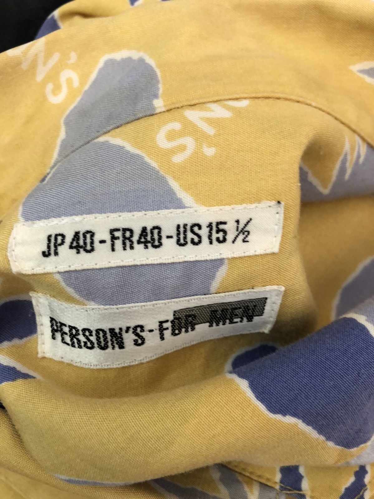PERSON'S Vtg Person's For Men Japan Logo Print Rayon LS Hawaiian Size US L / EU 52-54 / 3 - 9 Thumbnail