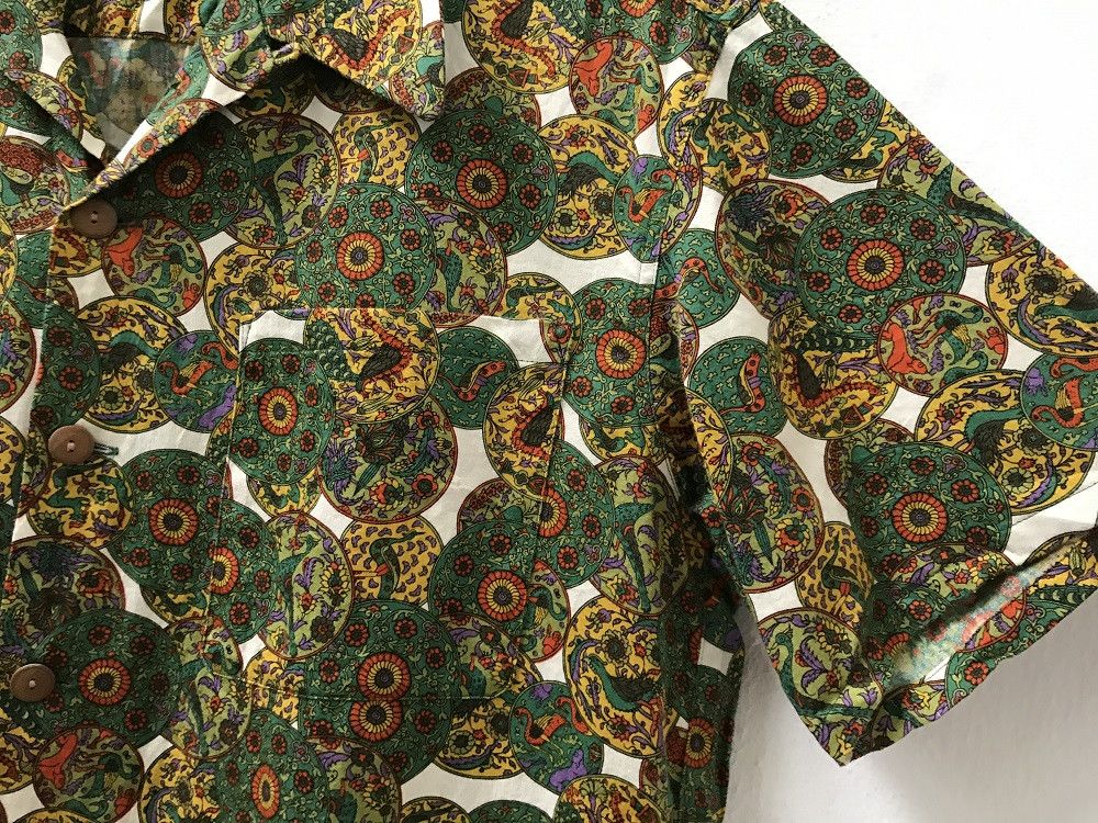 Vintage Vintage ZIG ZAG Japan Abstract Floral Birds Hawaiian Shirt Size US M / EU 48-50 / 2 - 8 Thumbnail