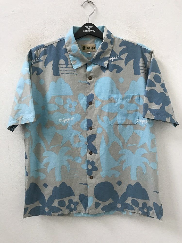 Vintage i cha-ga Made in Japan Hawaiian Camp Collar Shirt Size US L / EU 52-54 / 3 - 5 Thumbnail