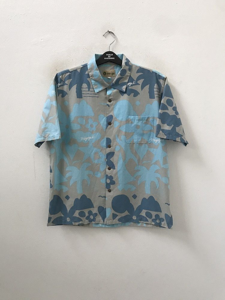 Vintage i cha-ga Made in Japan Hawaiian Camp Collar Shirt Size US L / EU 52-54 / 3 - 6 Thumbnail