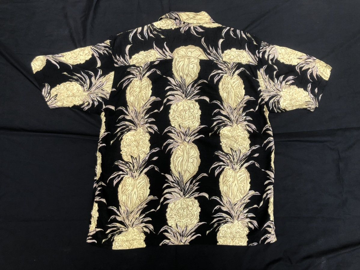 Vintage Japan Hawaiian Island Magic Pineapple Panel Print Rayon Size US M / EU 48-50 / 2 - 2 Thumbnail